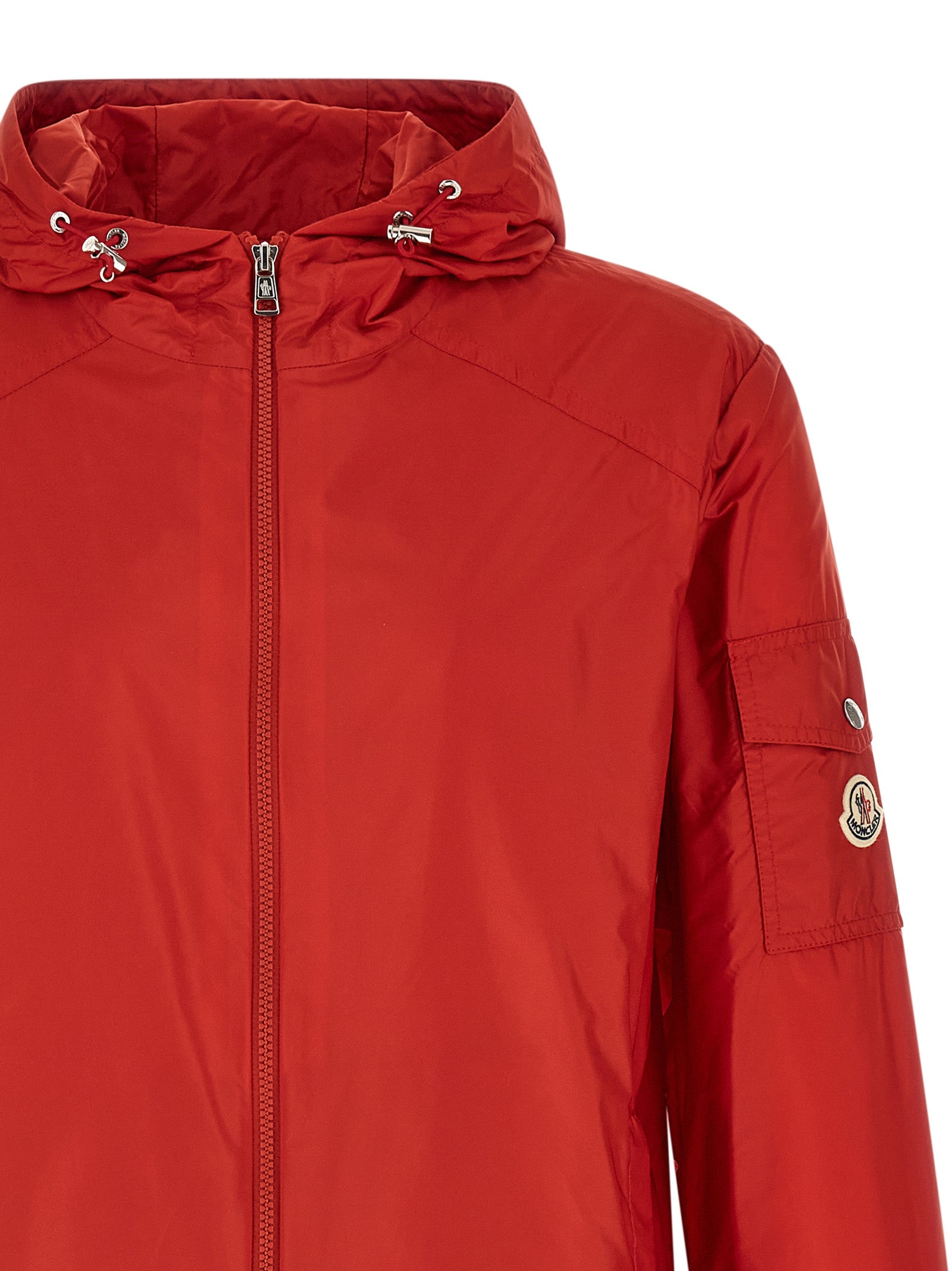 Moncler Red Polyamide Shell Men's Jacket