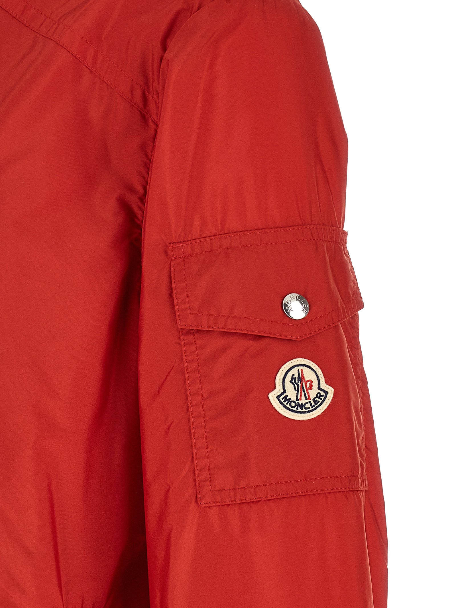 Moncler Red Polyamide Shell Men's Jacket