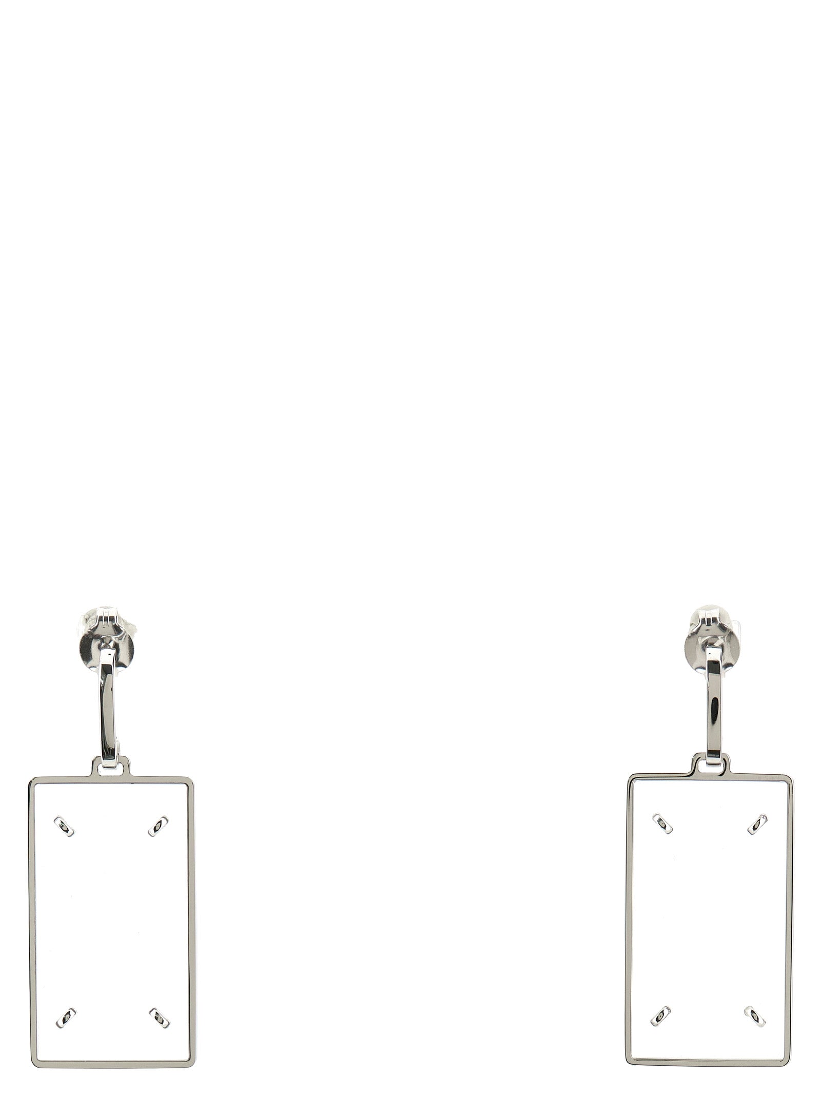 Maison Margiela Silver Brass Women's Earrings