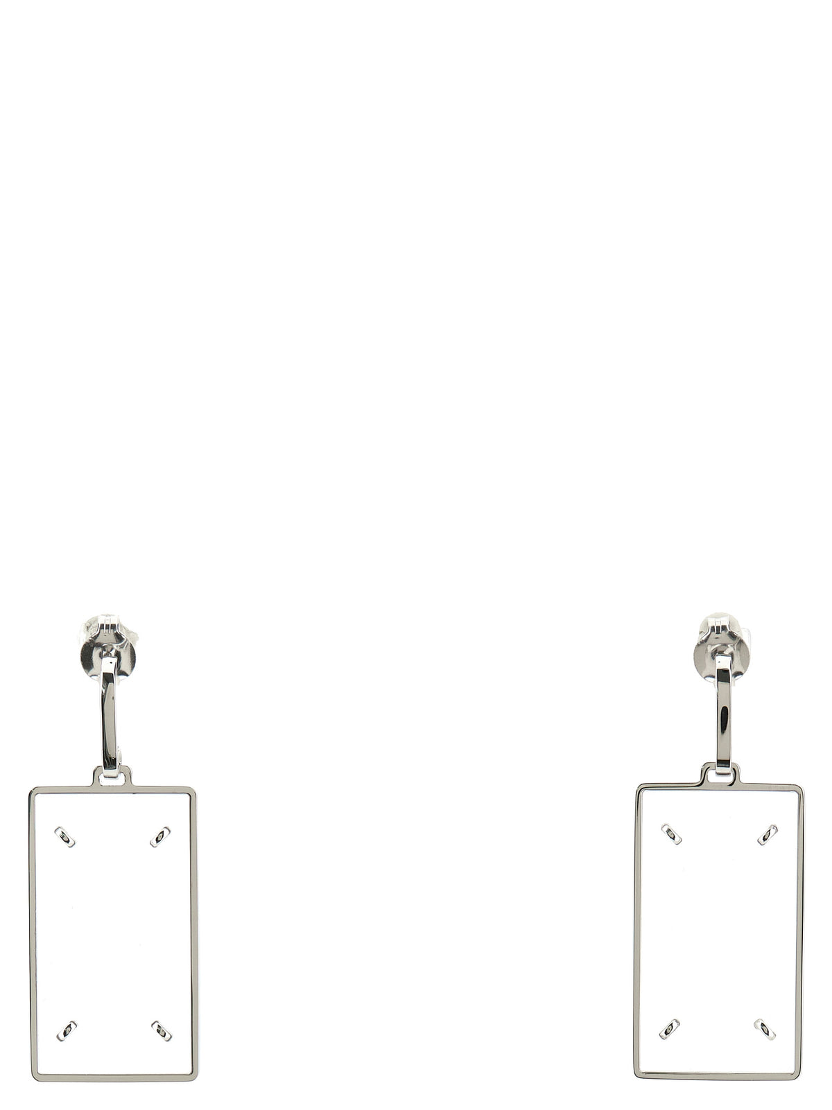 Maison Margiela Silver Brass Women's Earrings