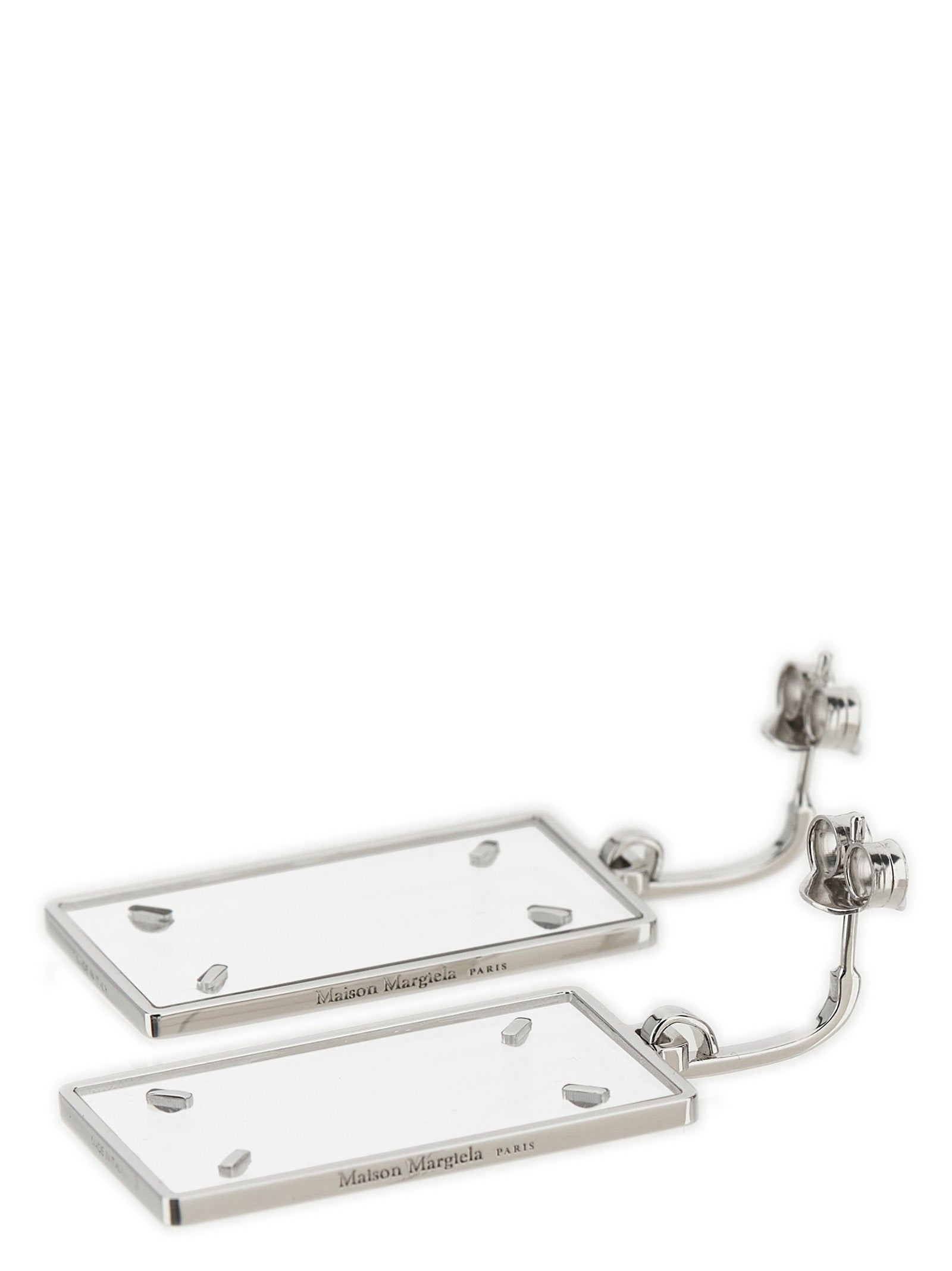 Maison Margiela Silver Brass Women's Earrings