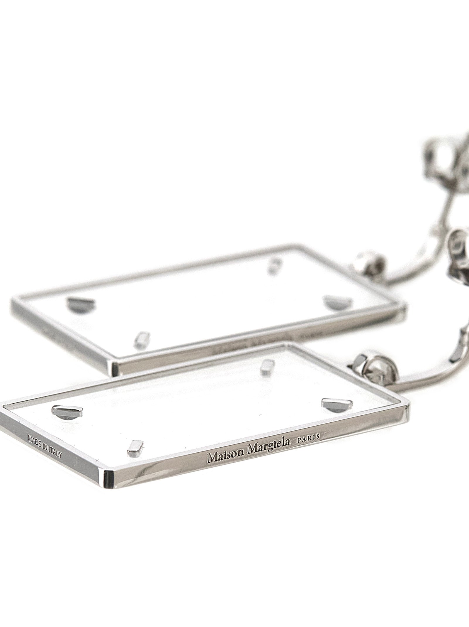 Maison Margiela Silver Brass Women's Earrings