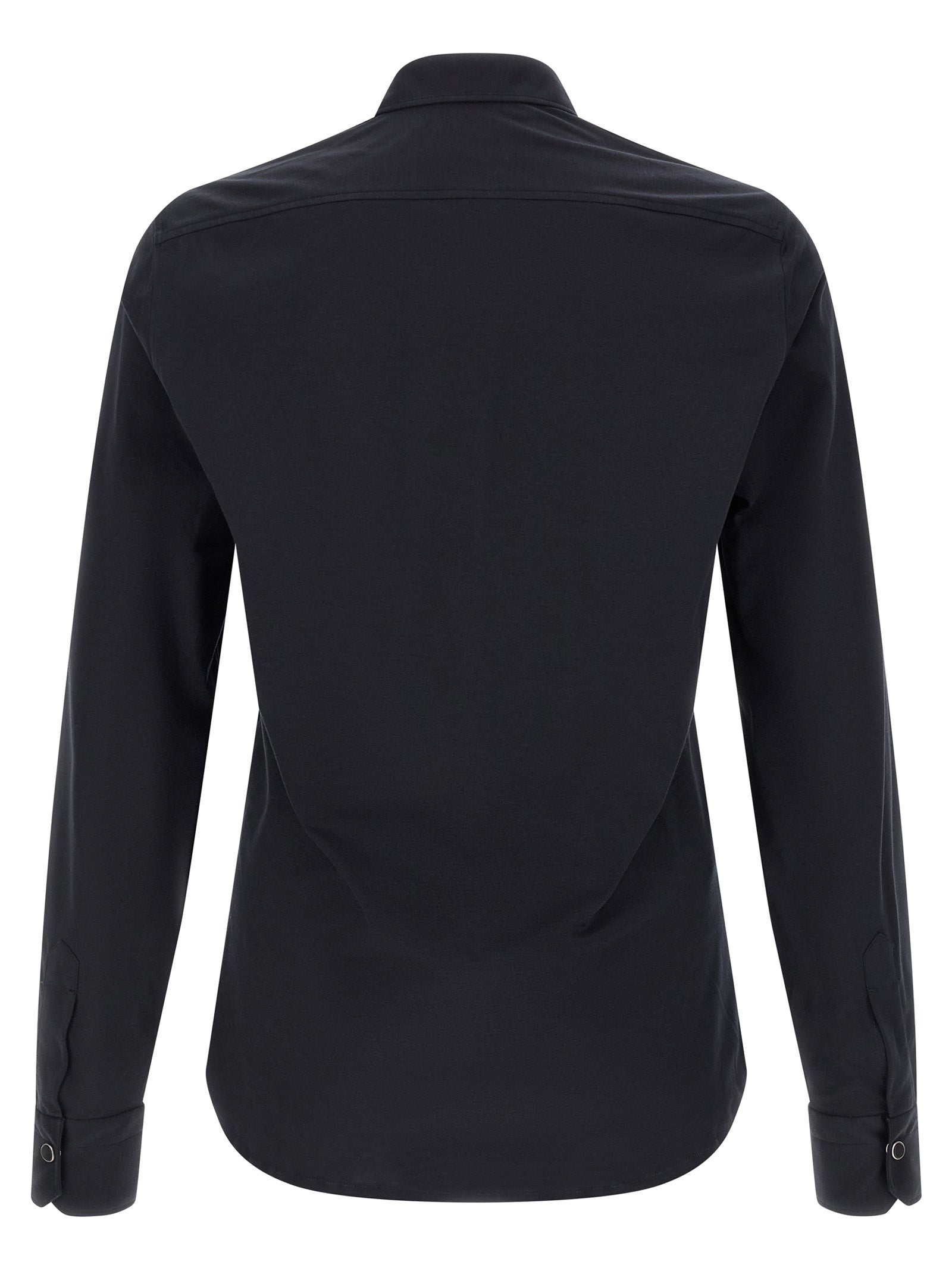 Kiton Blue Cotton Men's Blouse