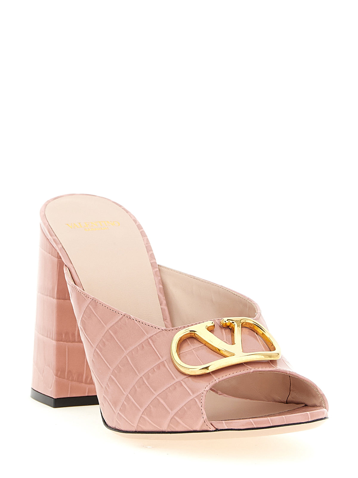Valentino Garavani Multicolor Calfskin Stiletto Heel Women's Sandals