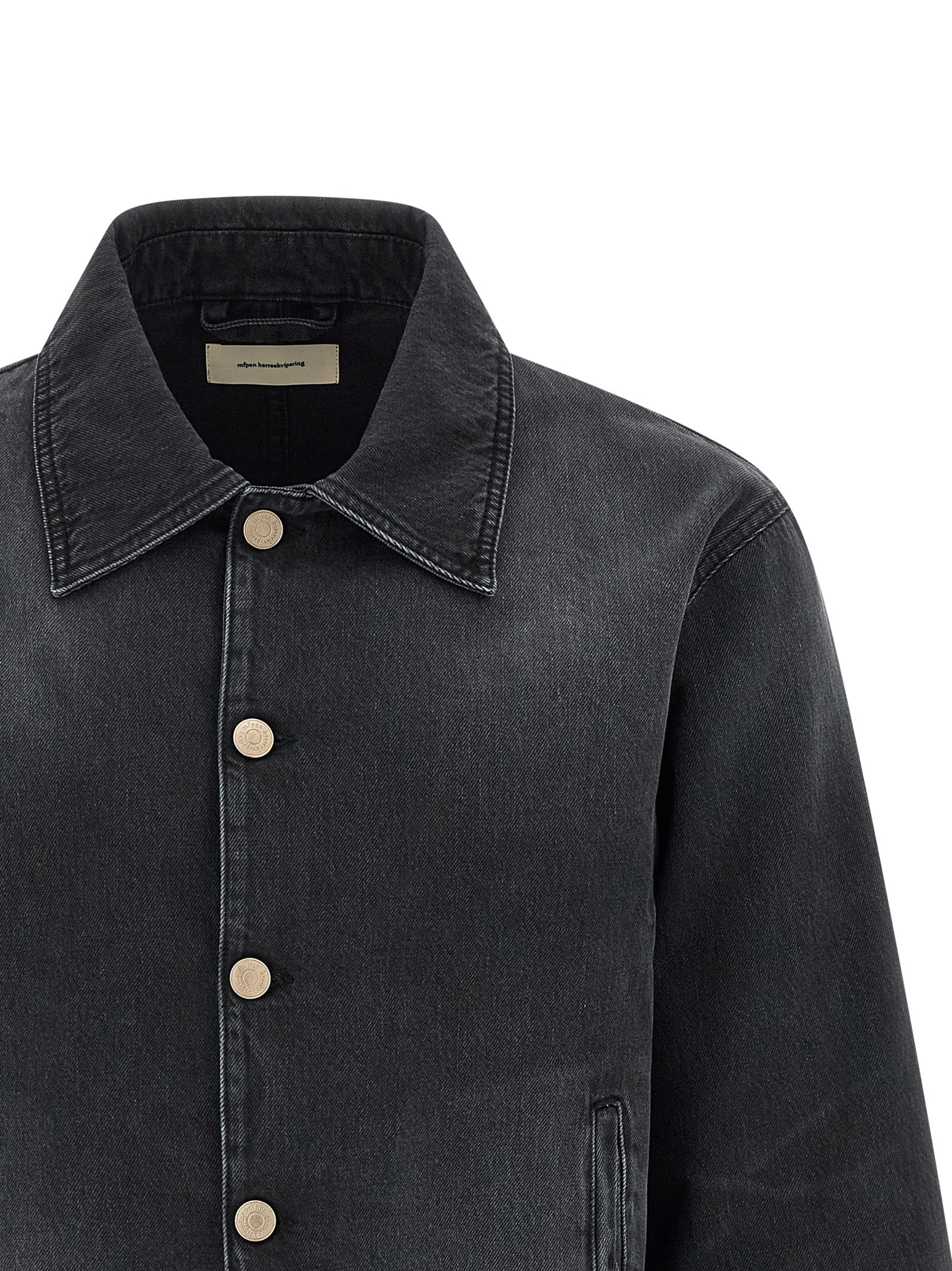 MFPEN Black Organic Cotton Denim Men's Jacket