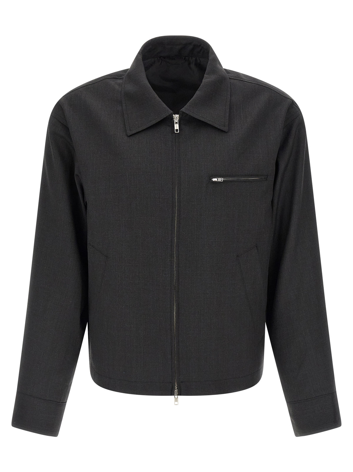MFPEN Gray Wool Full-Length Men's Jacket