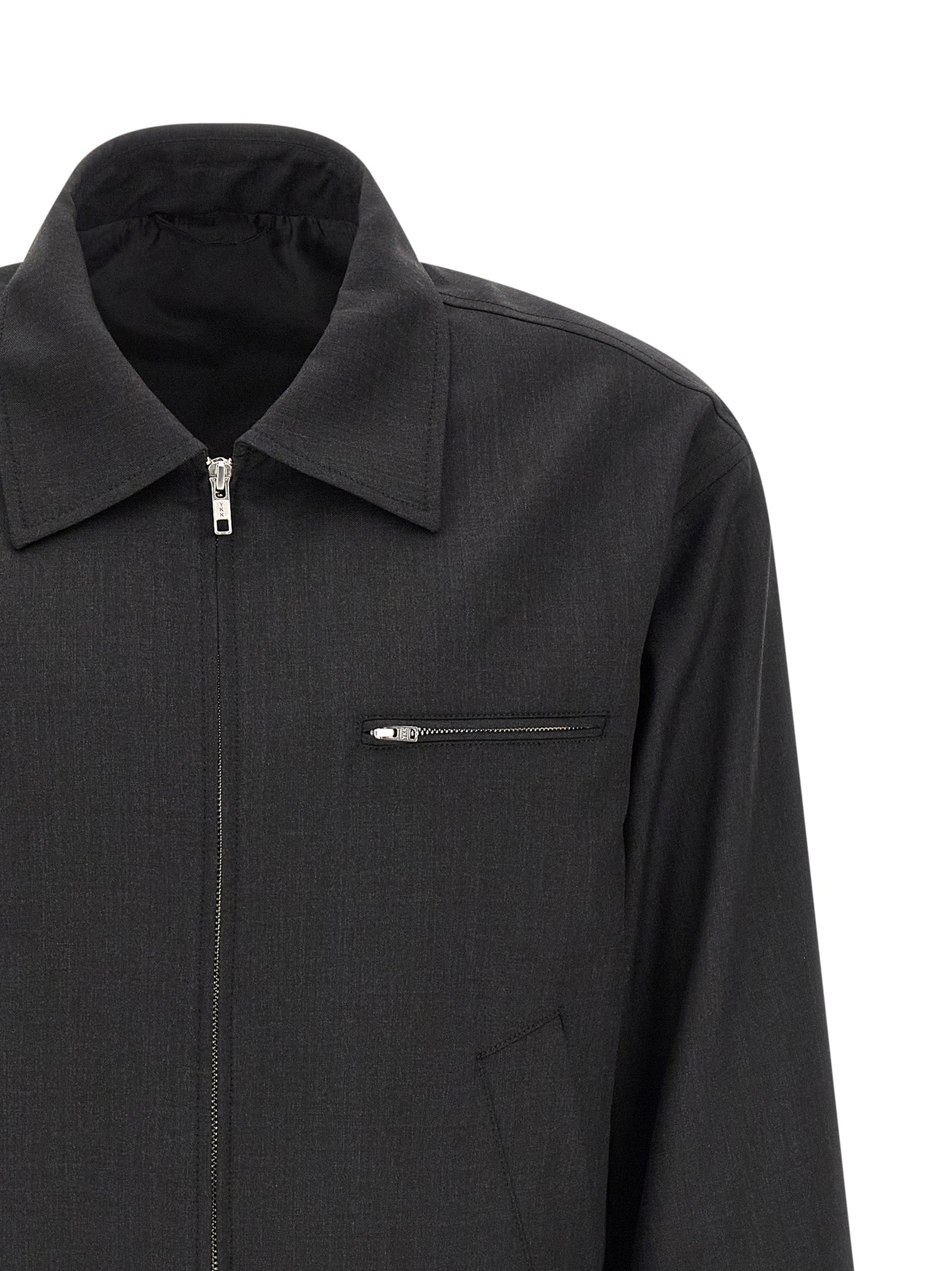 MFPEN Gray Wool Full-Length Men's Jacket