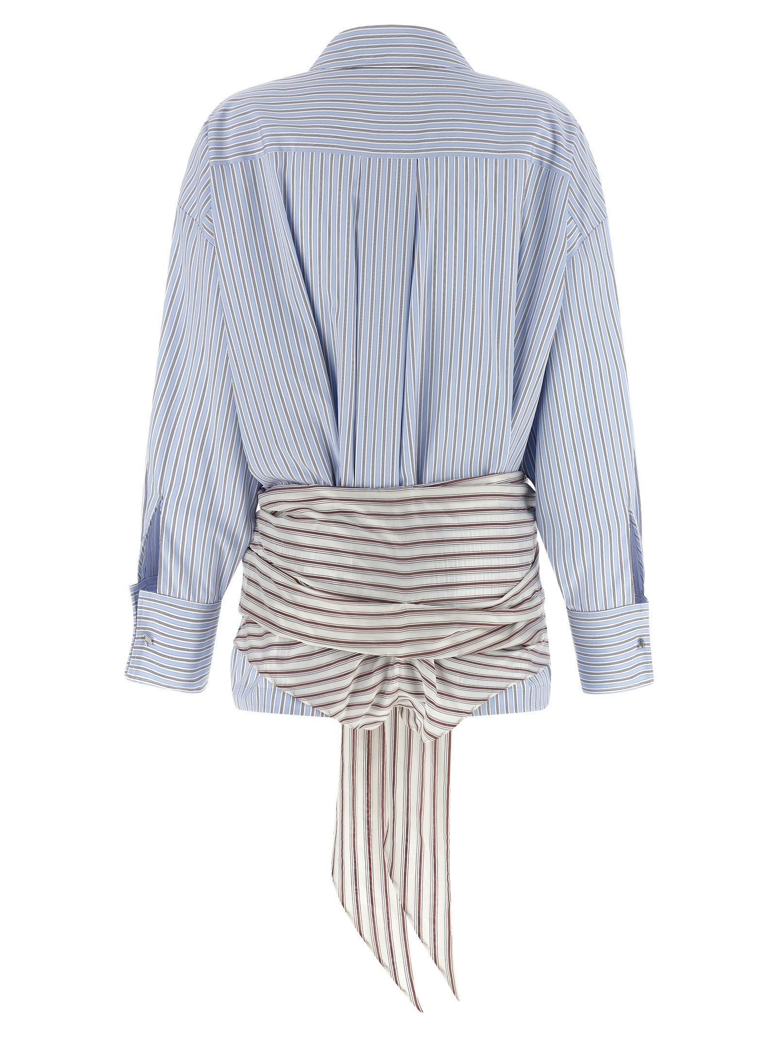 The Attico Blue Cotton Short Women's Dress