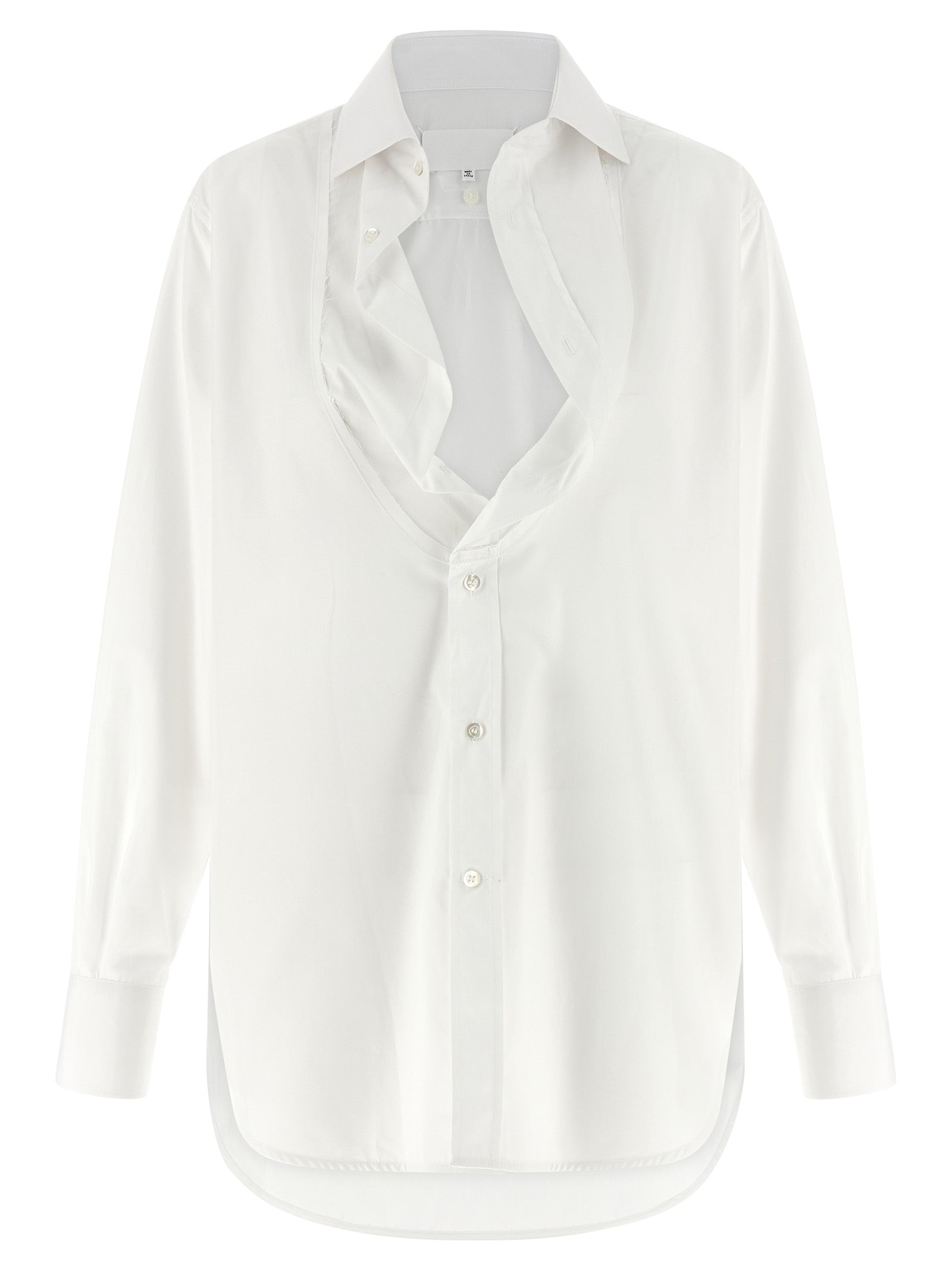Maison Margiela White Cotton Women's Blouse