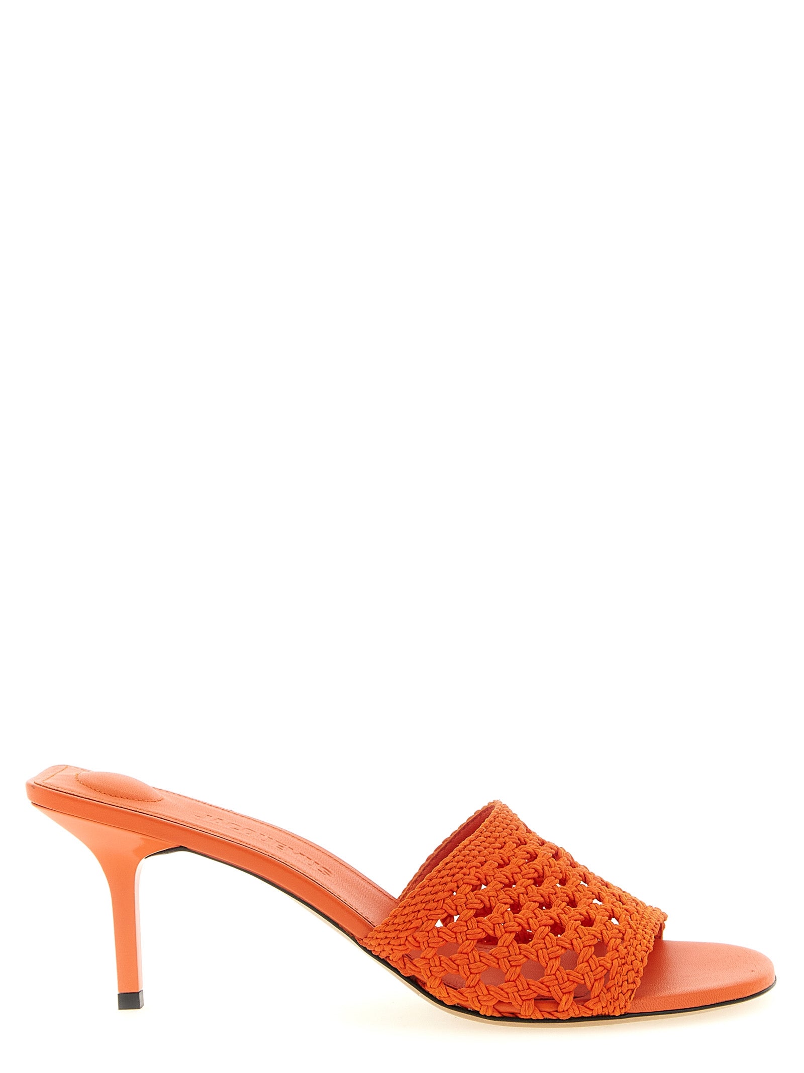 Jacquemus Orange Polyester Platform Women's Sandals
