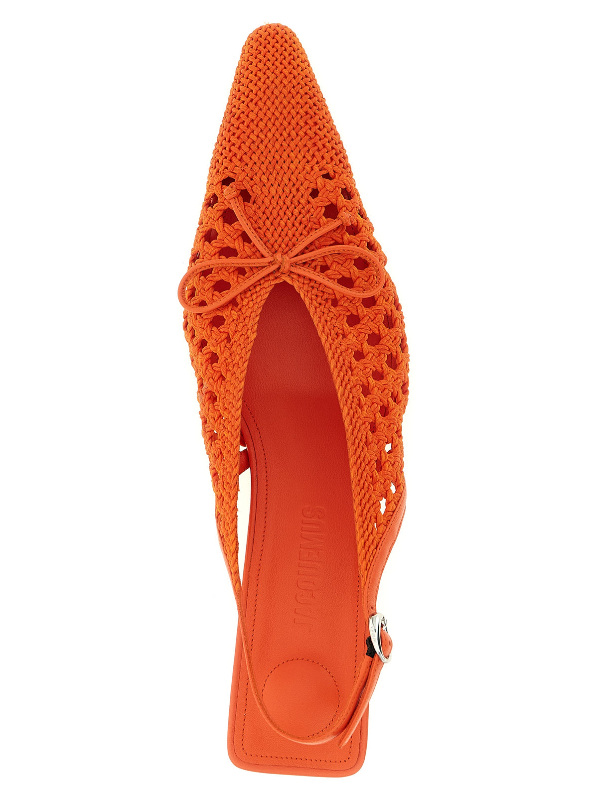 Jacquemus Orange Polyester Mid Heel Women's Pumps
