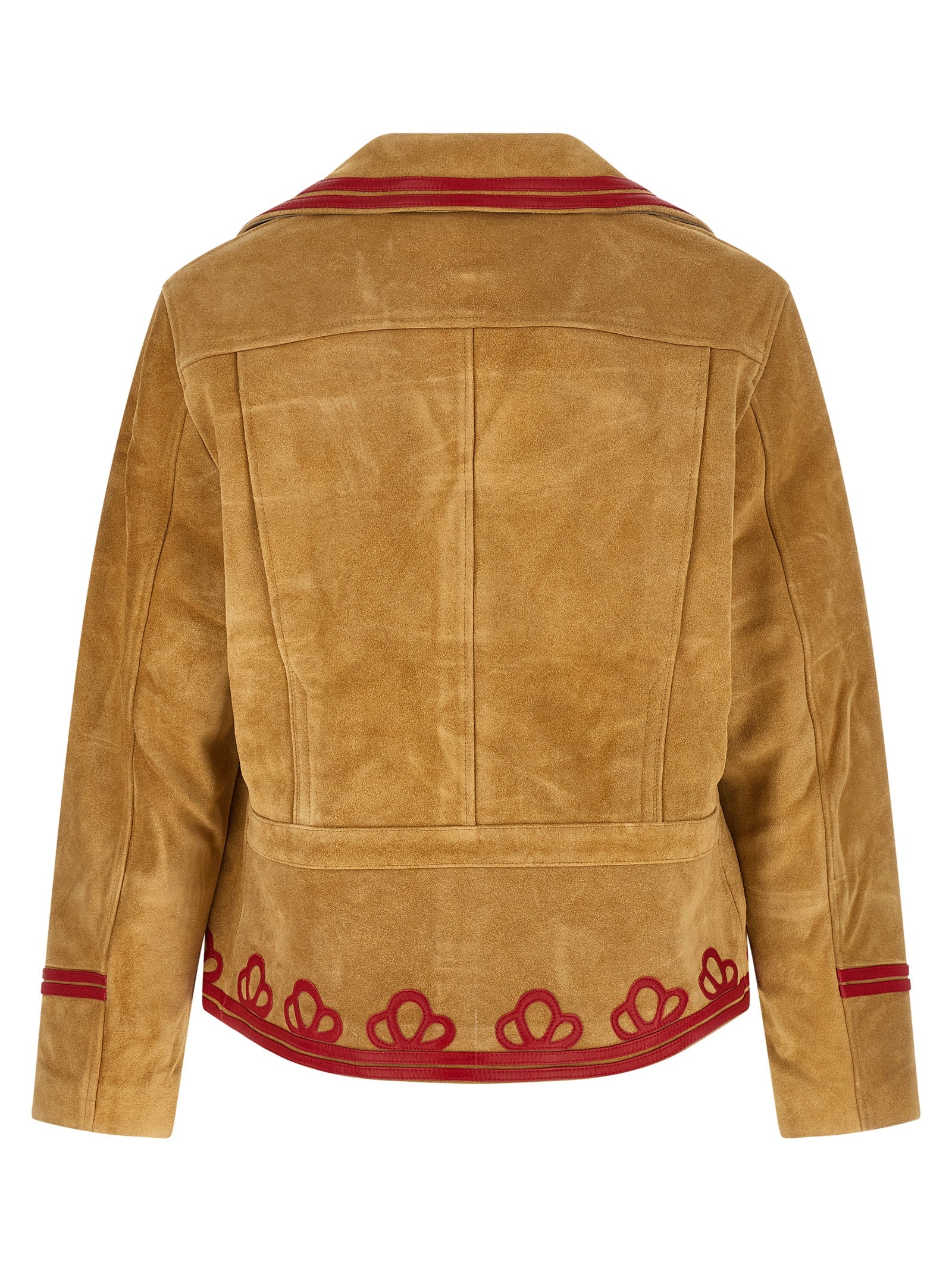 BODE Beige Cowhide Leather Men's Jacket