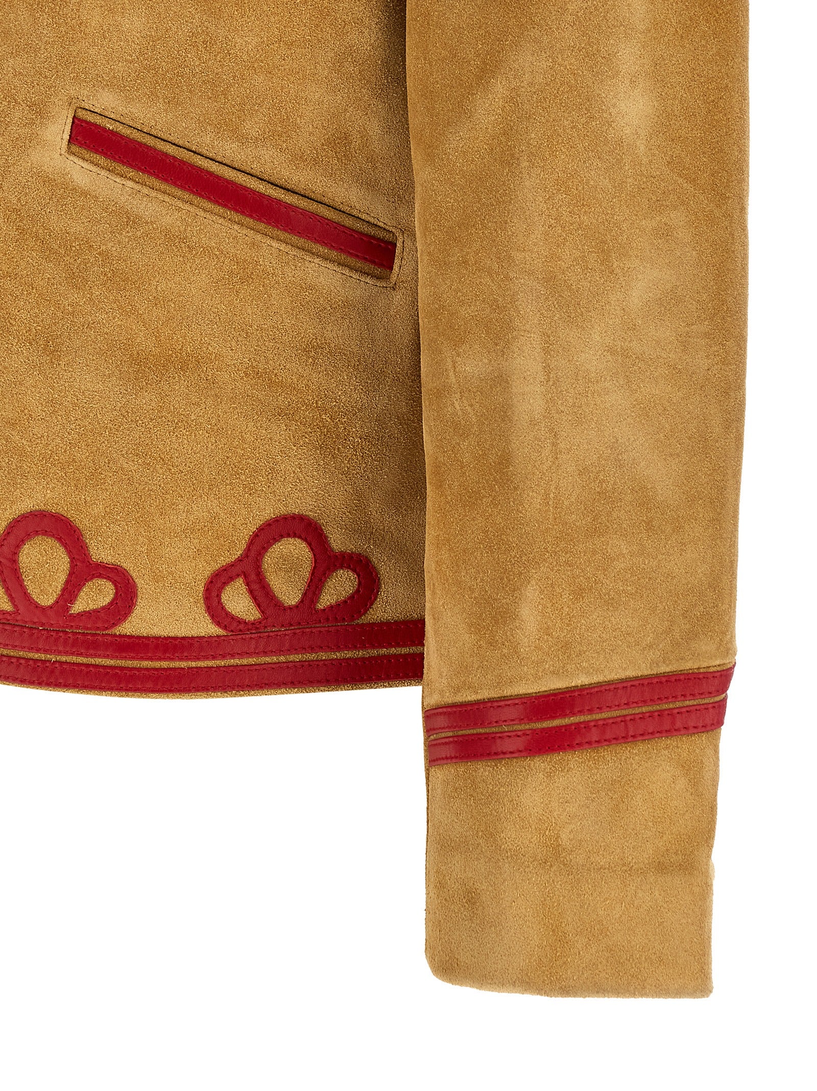 BODE Beige Cowhide Leather Men's Jacket