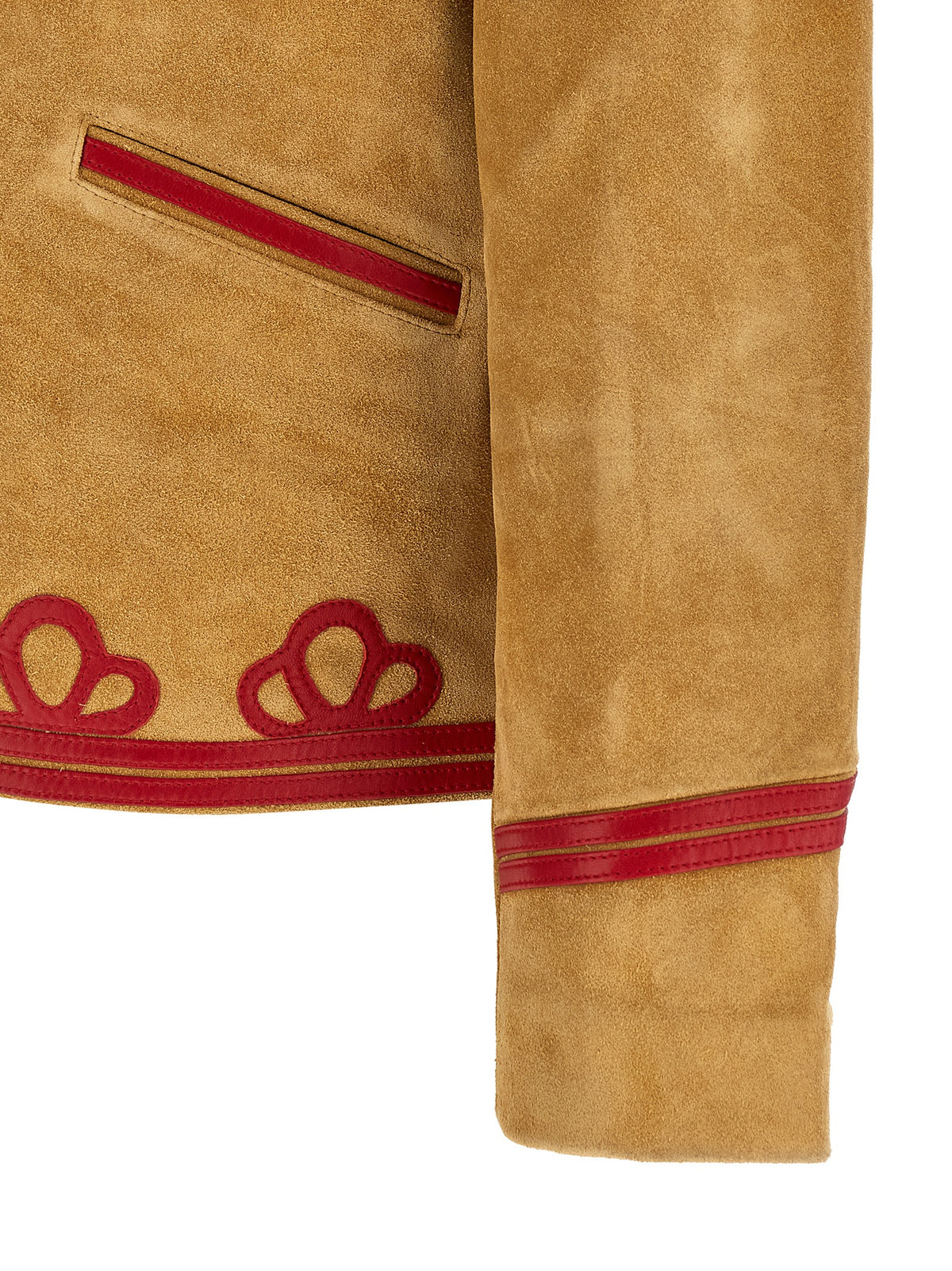 BODE Beige Cowhide Leather Men's Jacket