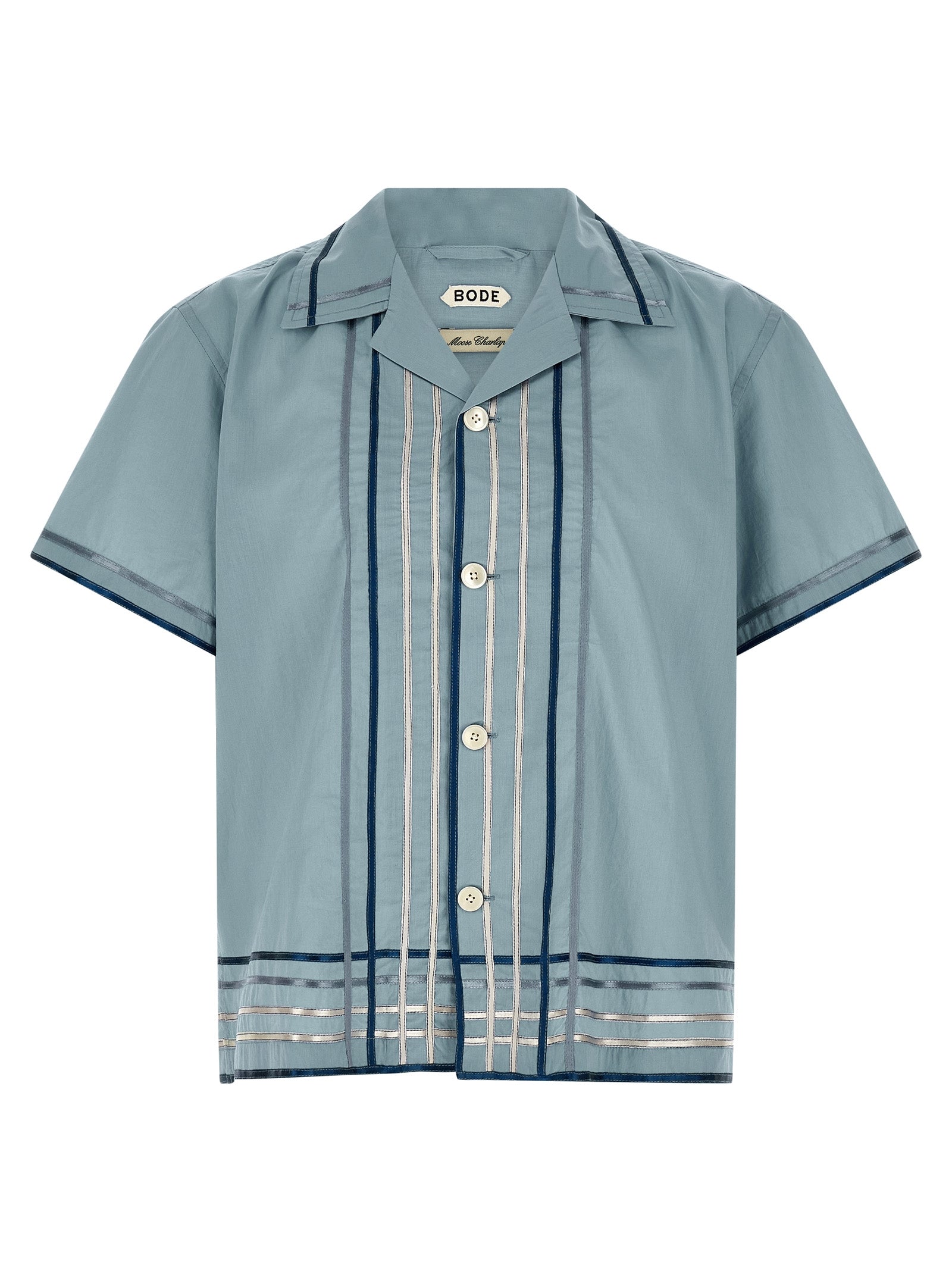 BODE Blue Cotton Men's Blouse