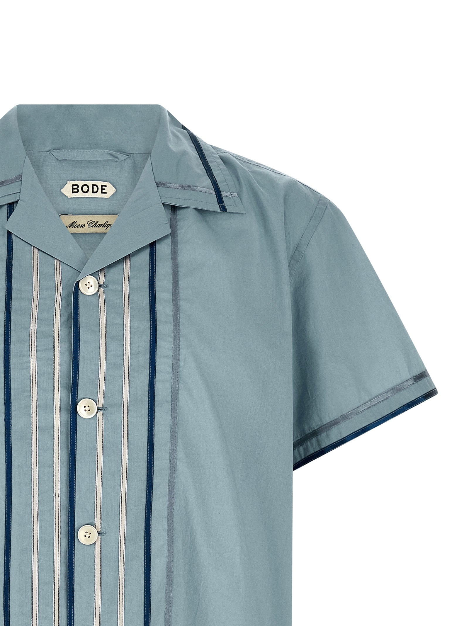 BODE Blue Cotton Men's Blouse