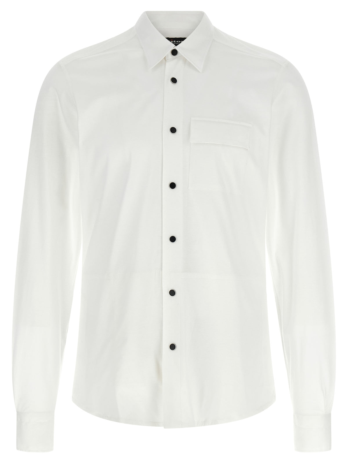 Kiton White Cotton Men's Blouse