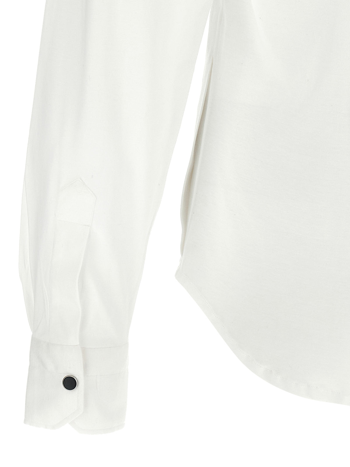 Kiton White Cotton Men's Blouse
