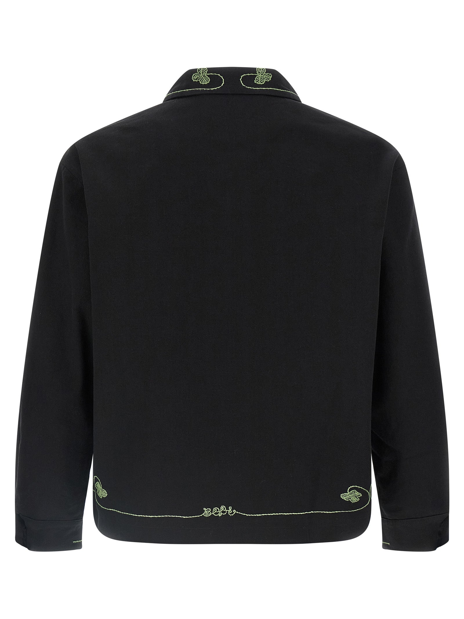 BODE Black Cotton Full-Length Men's Jacket