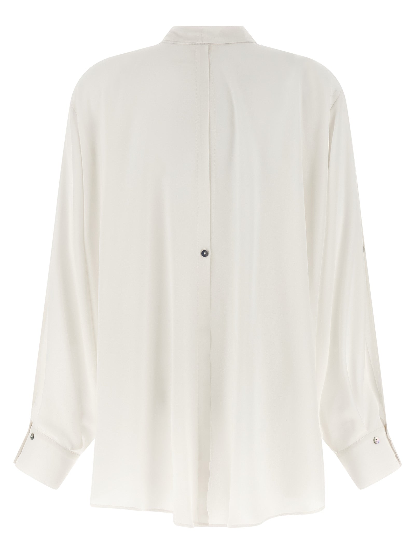 DI.LA3 PARI' White Silk Women's Blouse