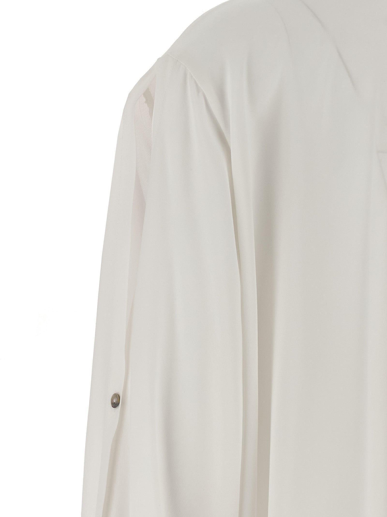 DI.LA3 PARI' White Silk Women's Blouse