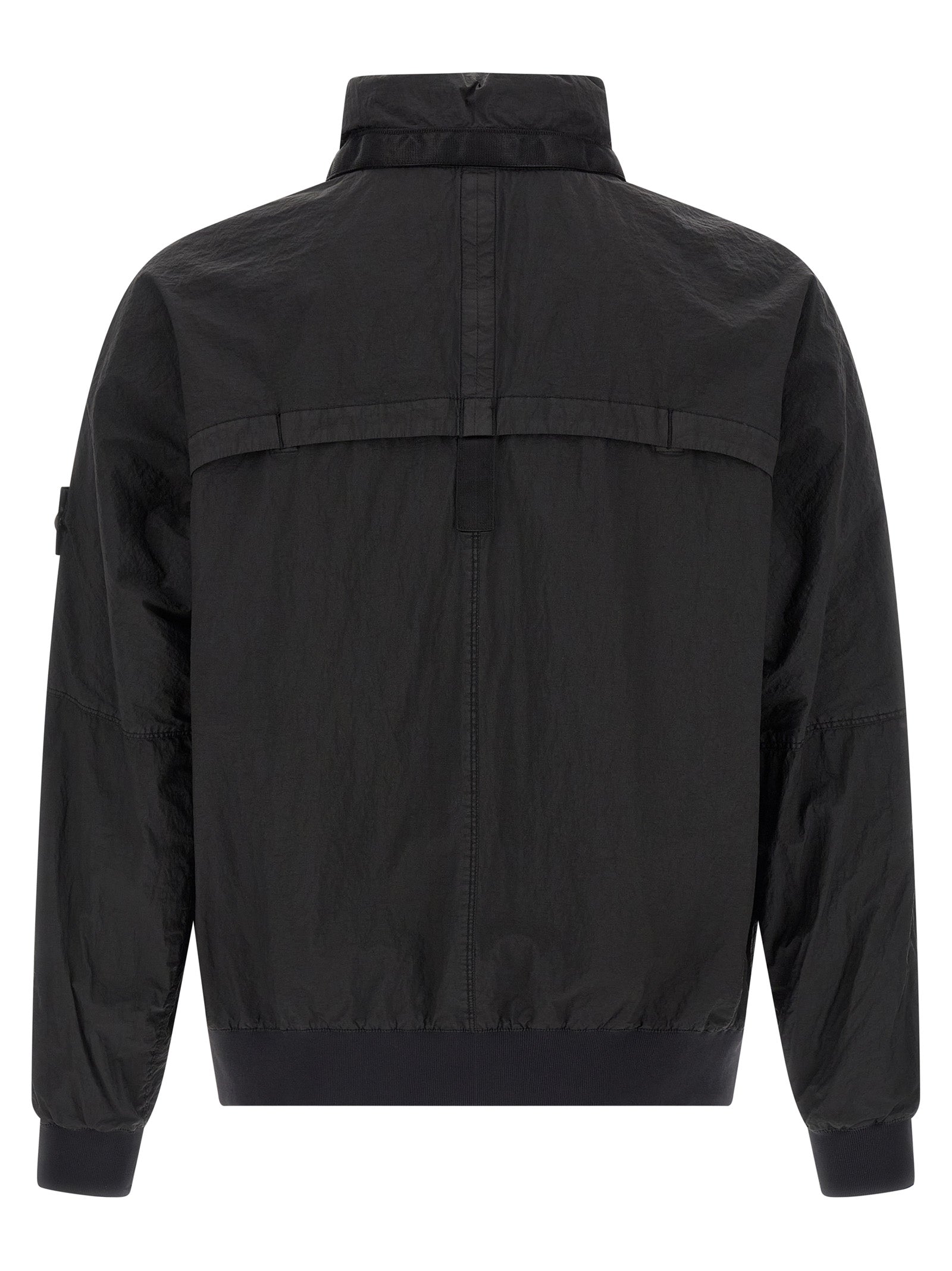 Stone Island Black Polyamide Men's Bomber