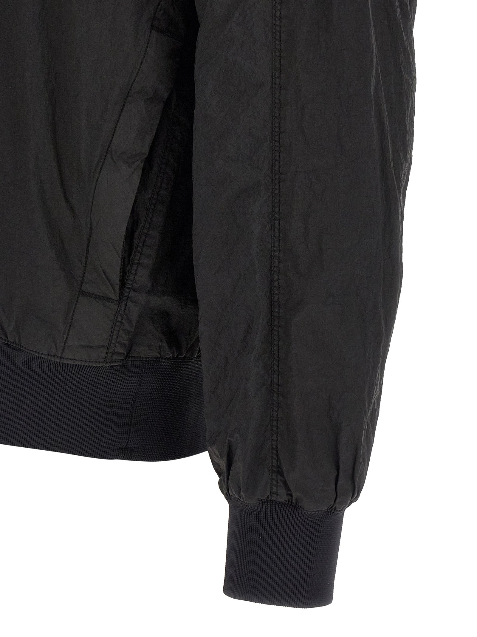 Stone Island Black Polyamide Men's Bomber