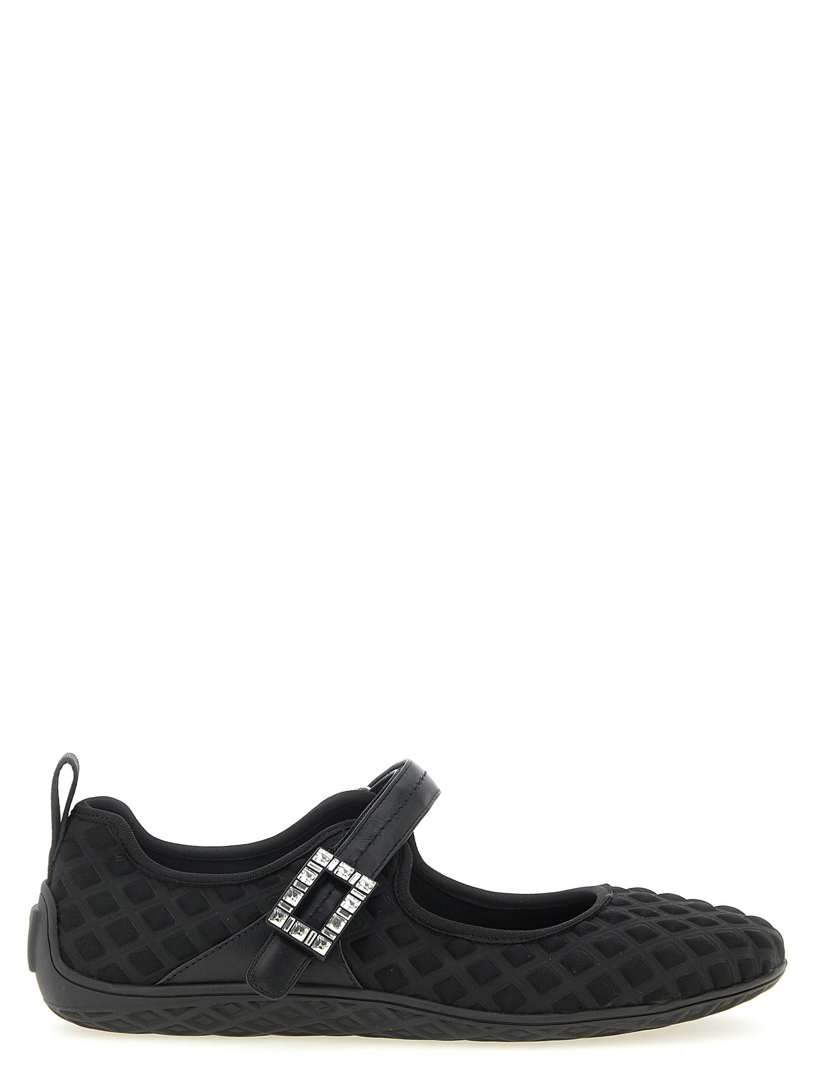 Roger Vivier Black Polyamide Ballet Women's Flats