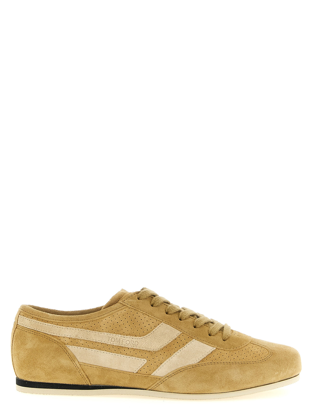 Tom Ford Beige Calfskin Men's Sneakers