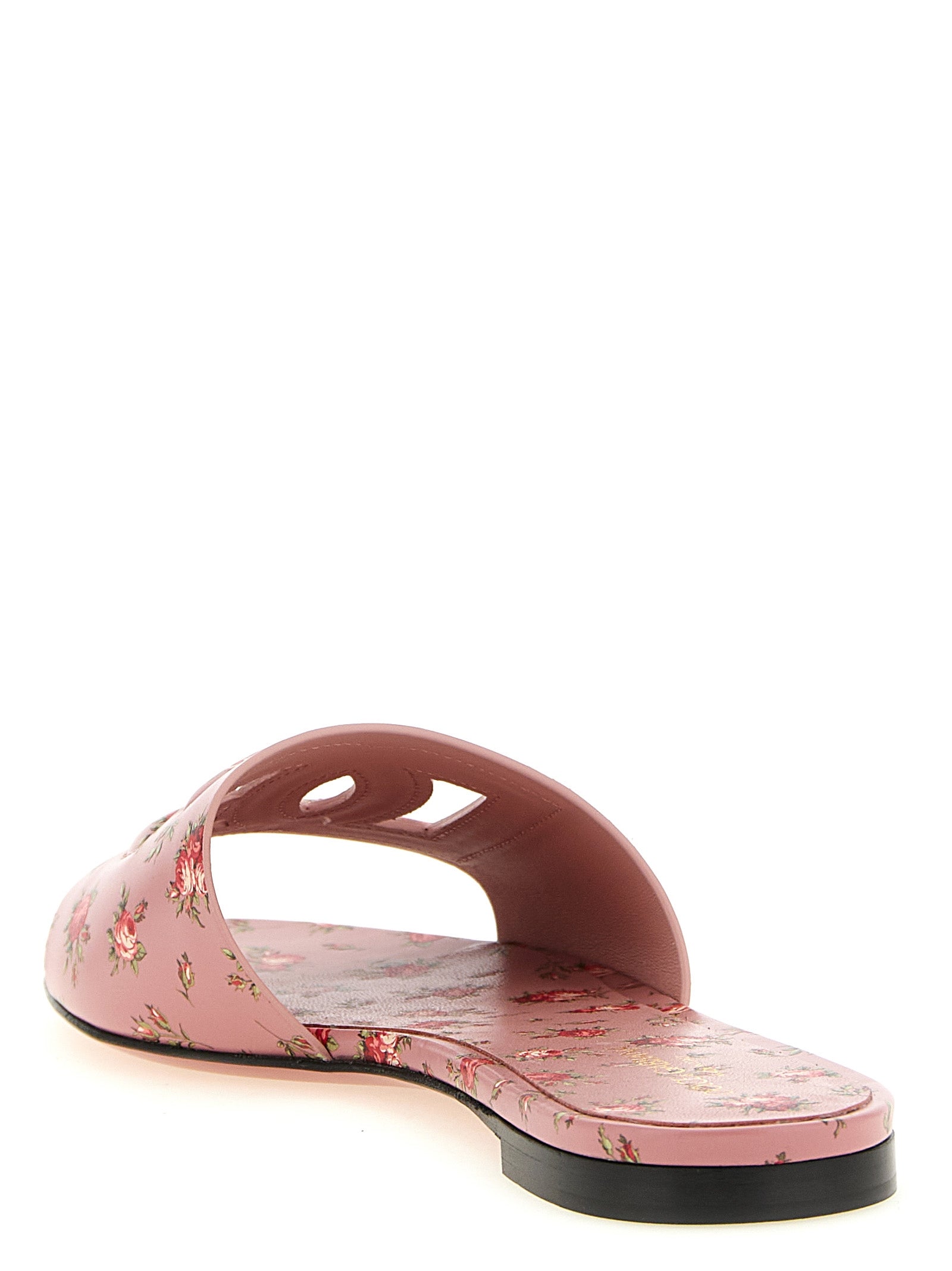 Dolce & Gabbana Multicolor Calfskin Women's Slides
