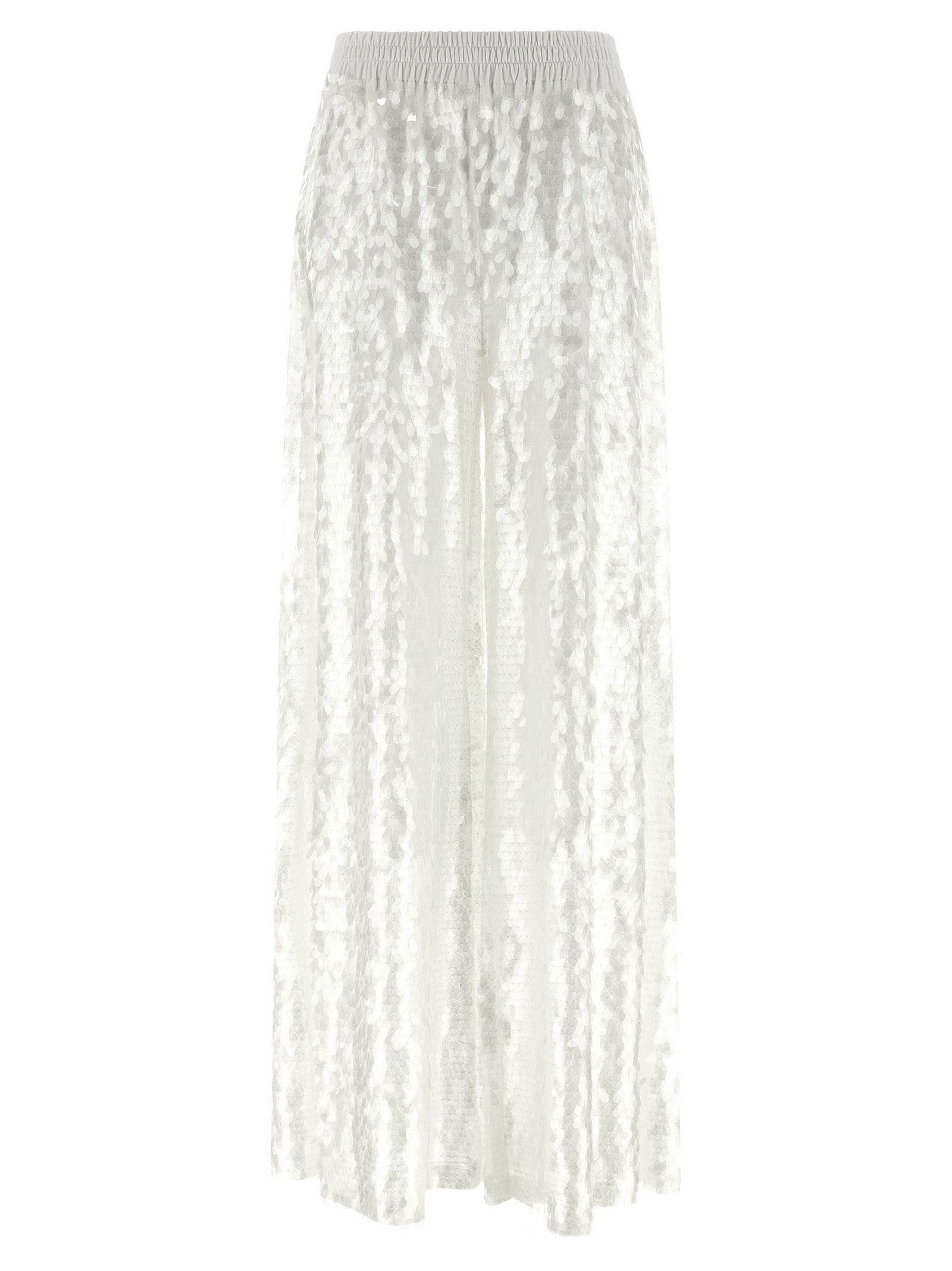 Norma Kamali White Nylon Casual Women's Pants