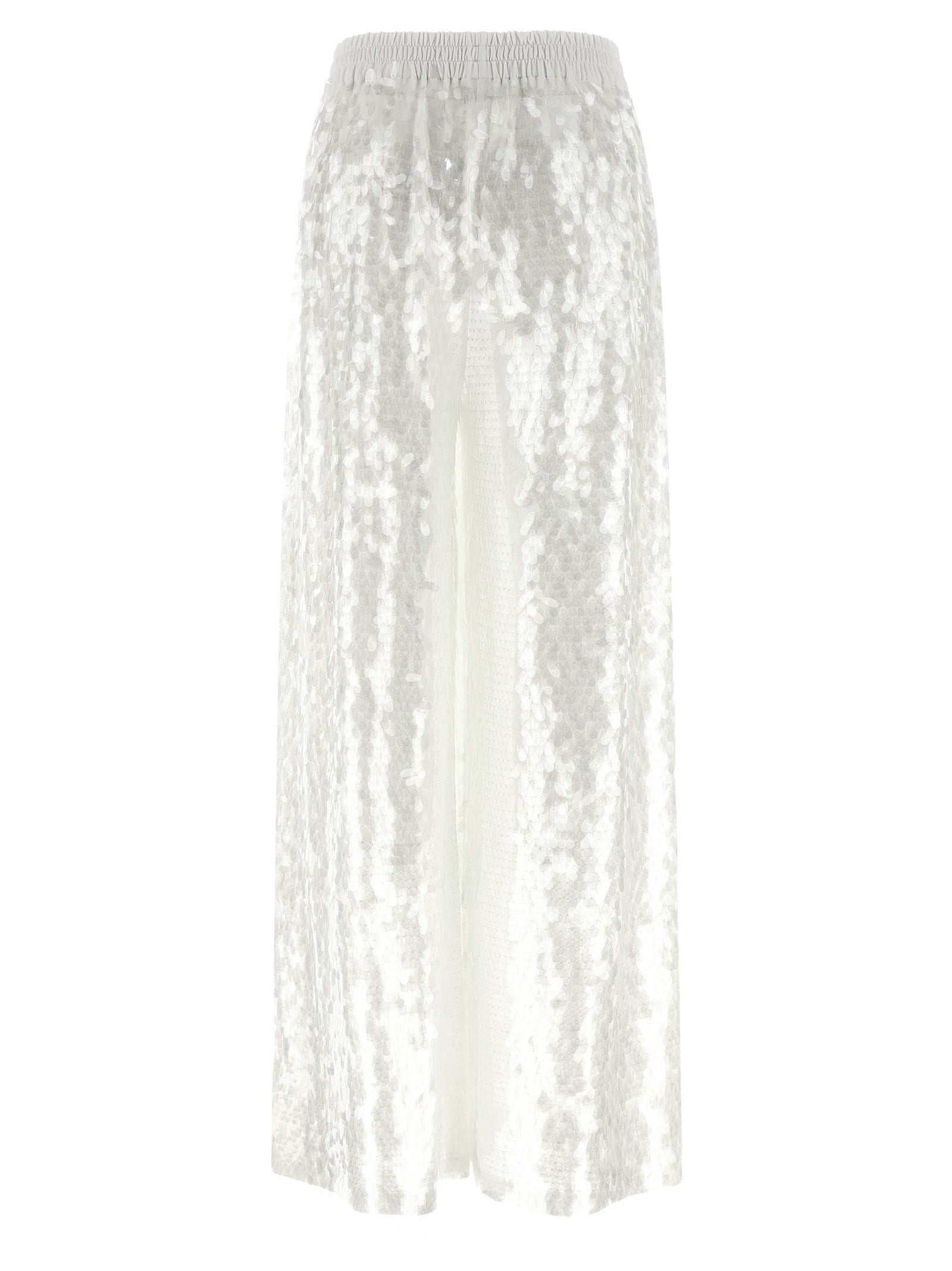Norma Kamali White Nylon Casual Women's Pants