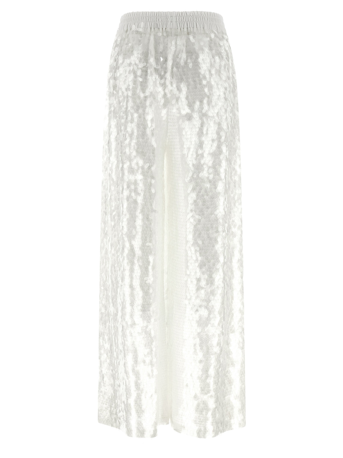 Norma Kamali White Nylon Casual Women's Pants