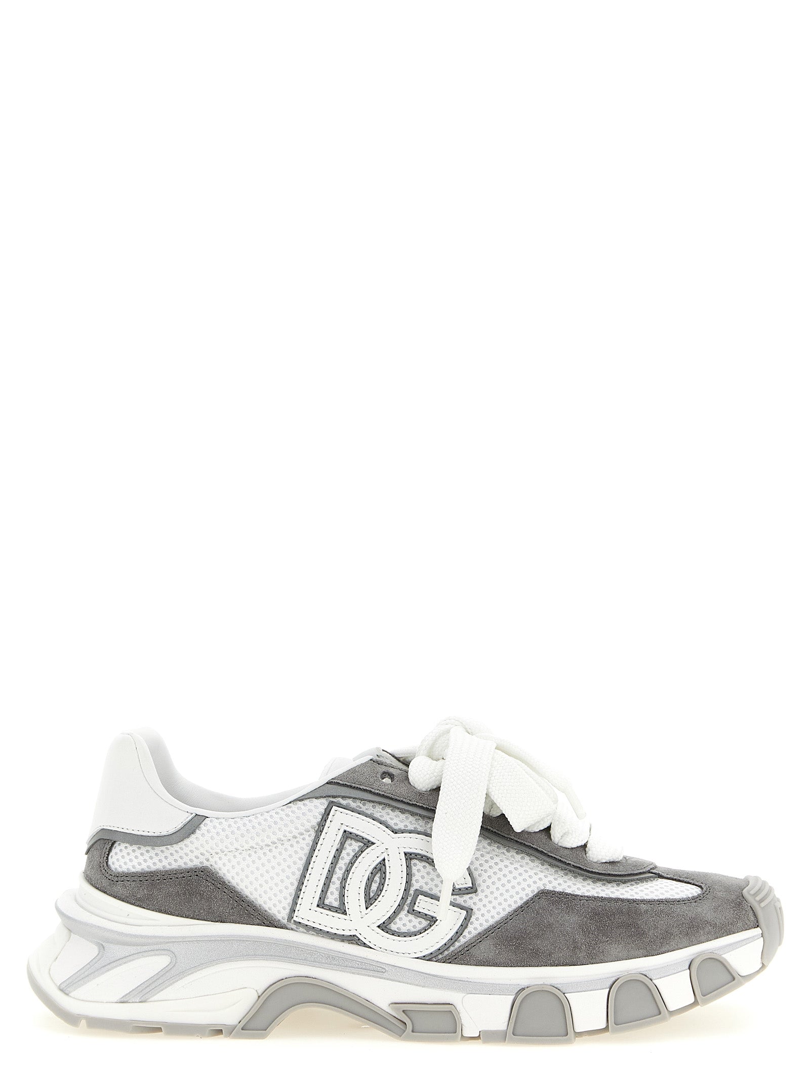 Dolce & Gabbana Gray Polyester Athletic Women's Sneakers