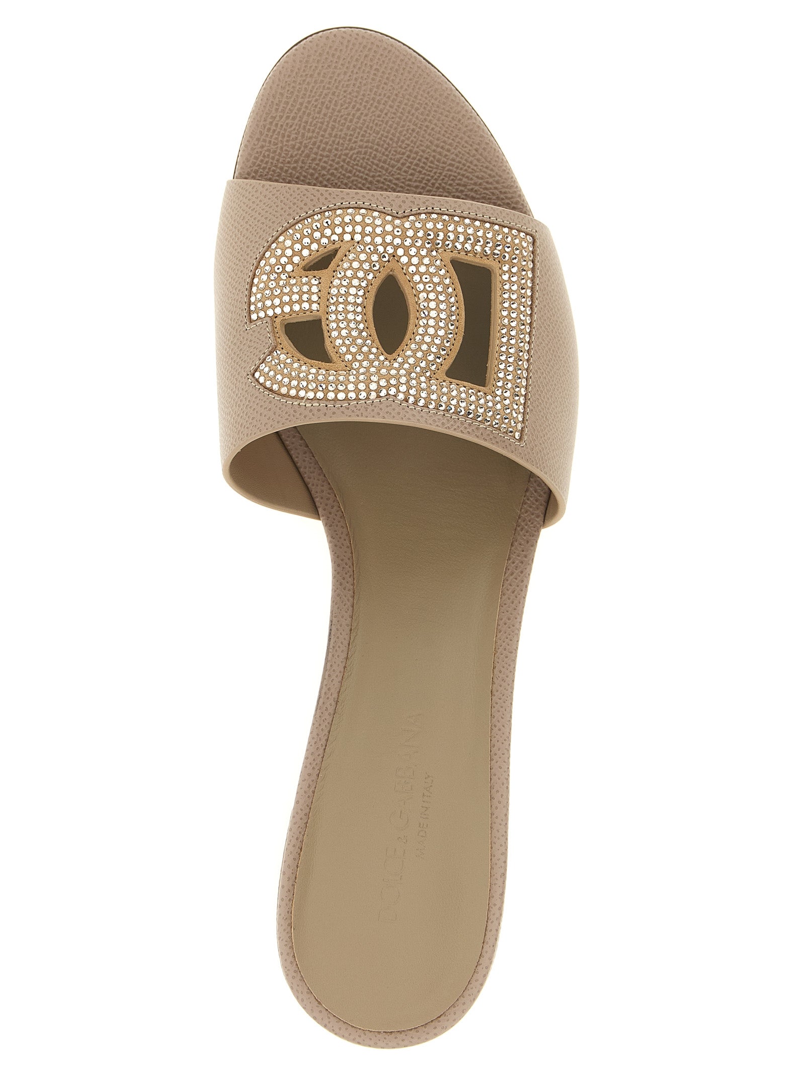 Dolce & Gabbana Gray Calfskin Women's Mules