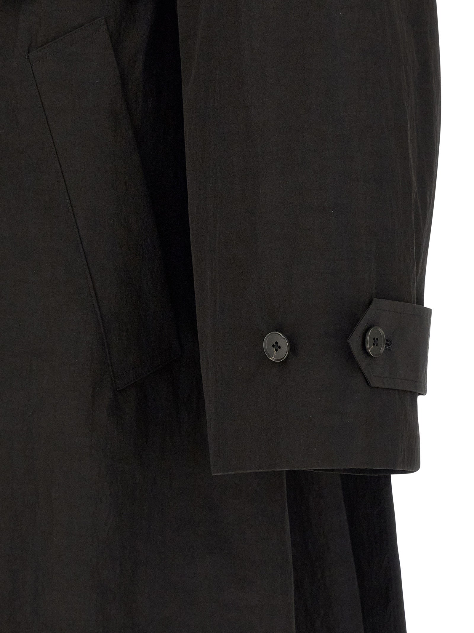 SSSTEIN Black Polyester Men's Coat