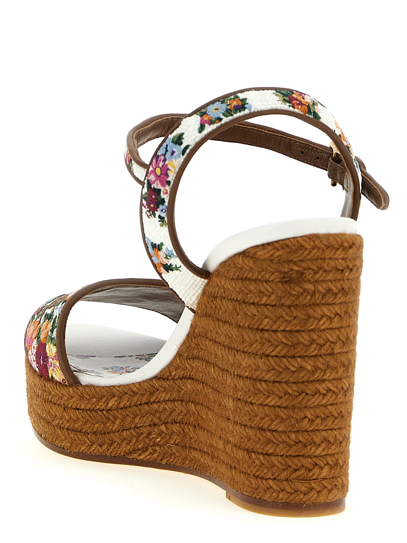 Dolce & Gabbana Multicolor Polyamide Wedge Women's Sandals