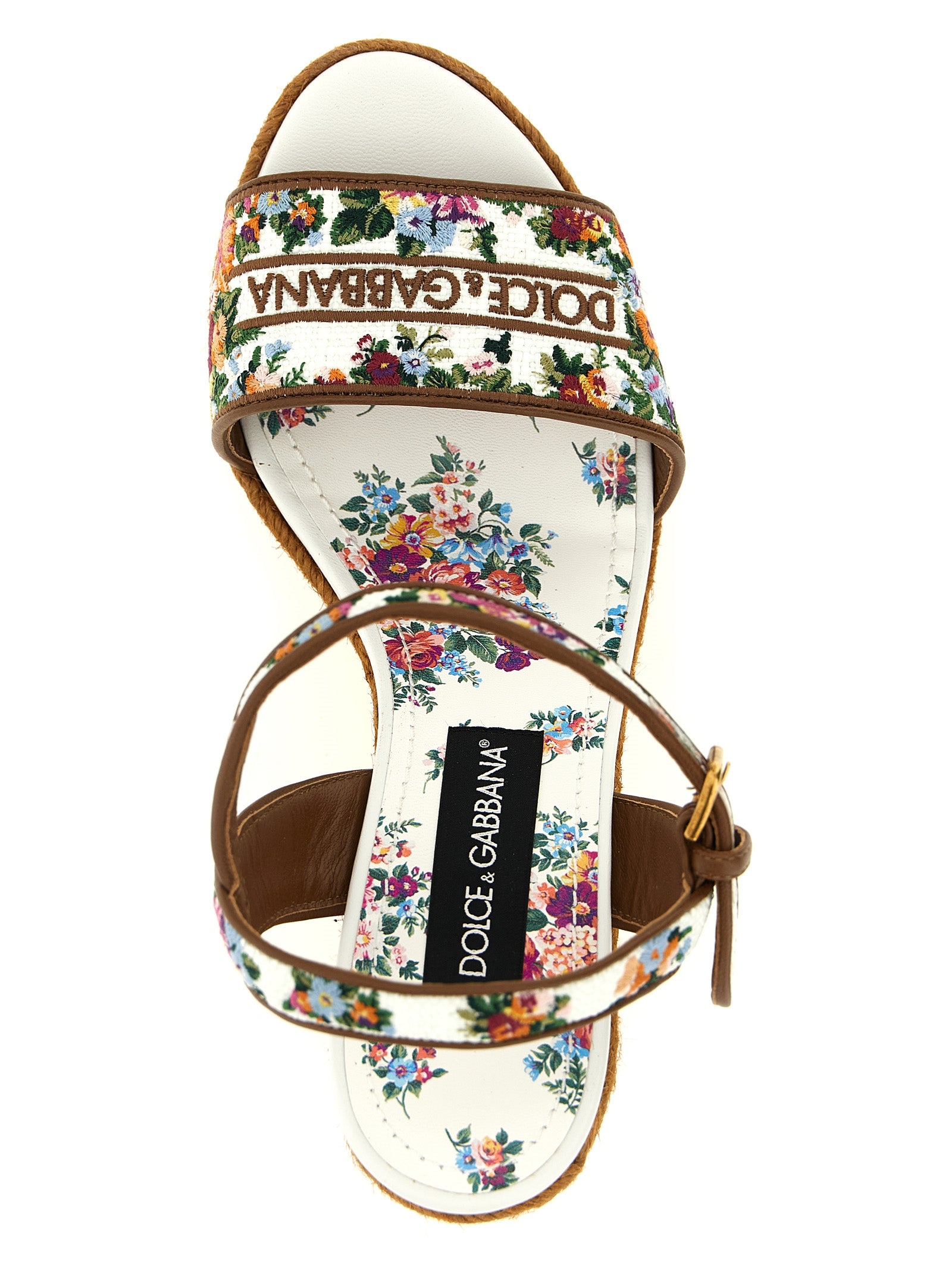 Dolce & Gabbana Multicolor Polyamide Wedge Women's Sandals
