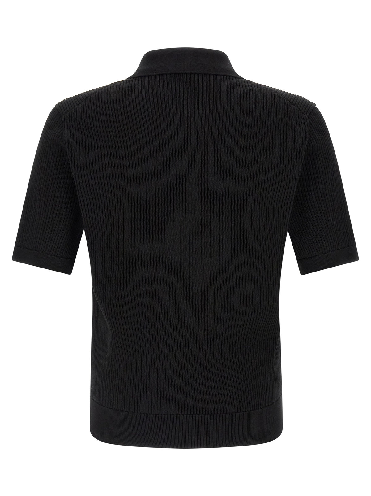 Dolce & Gabbana Black Cotton Polo Men's Shirt