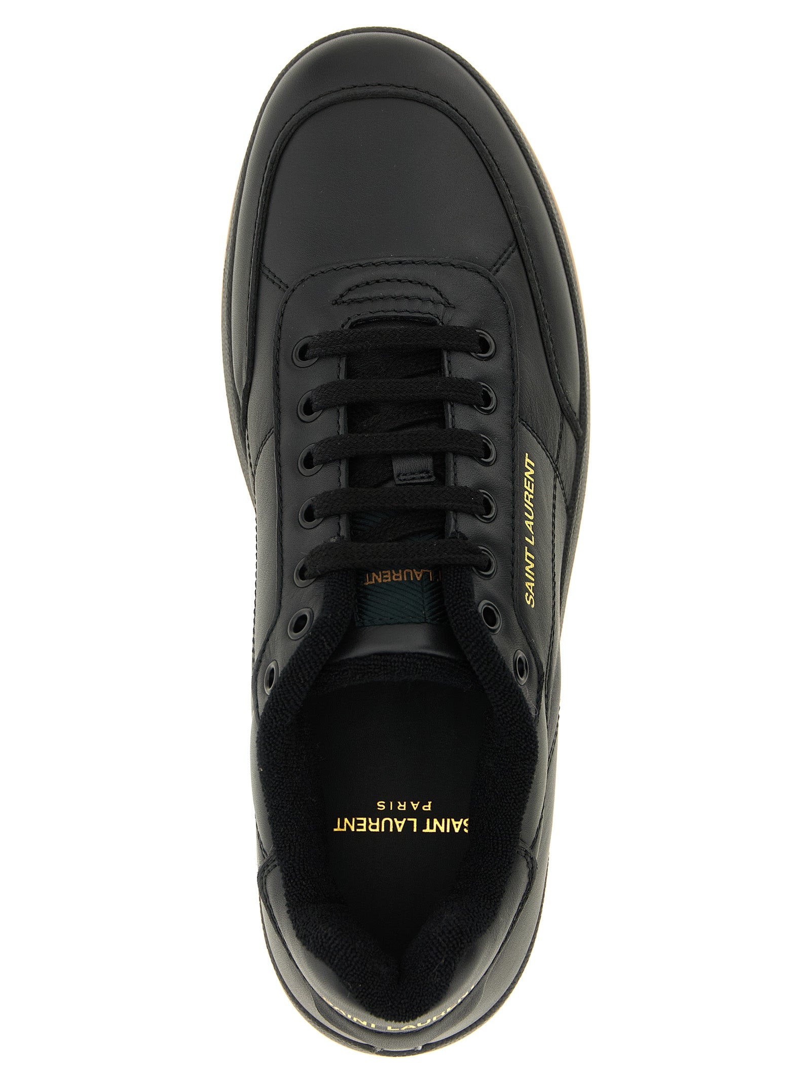 Saint Laurent Black Calfskin Low Top Men's Sneakers
