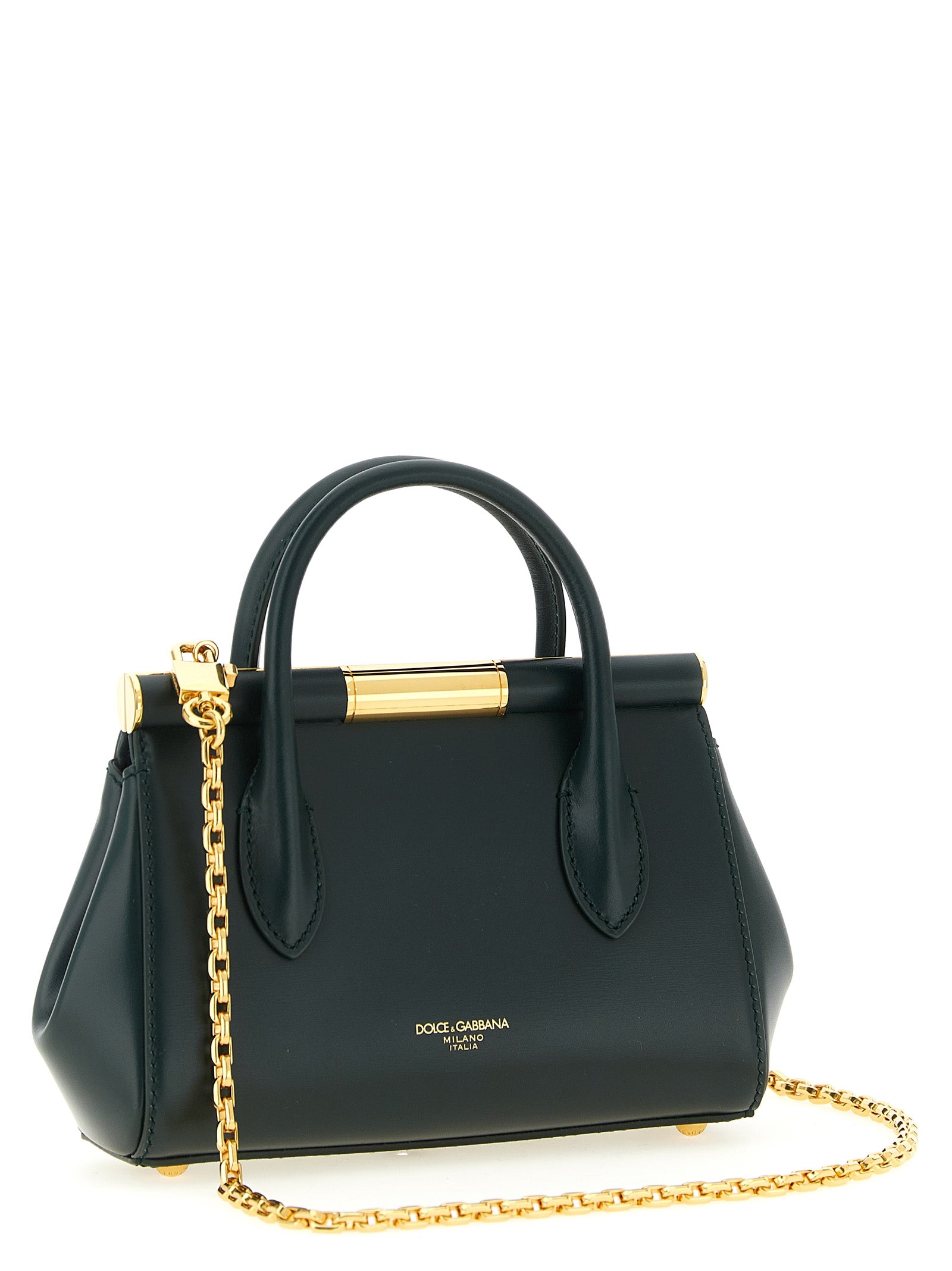 Dolce & Gabbana Bicolor Calfskin Women's Handbag