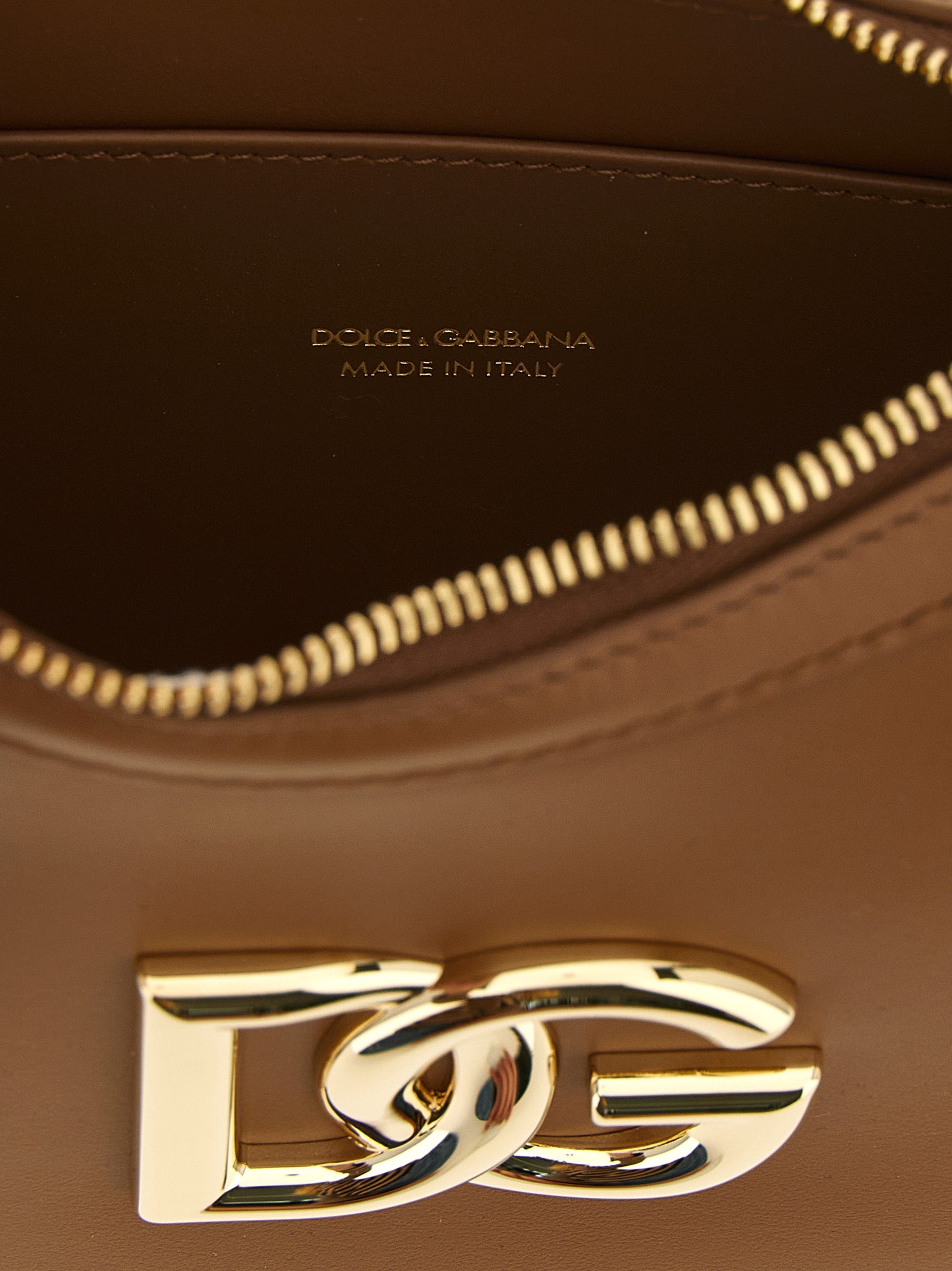 Dolce & Gabbana Brown Calfskin Shoulder Women's Bag