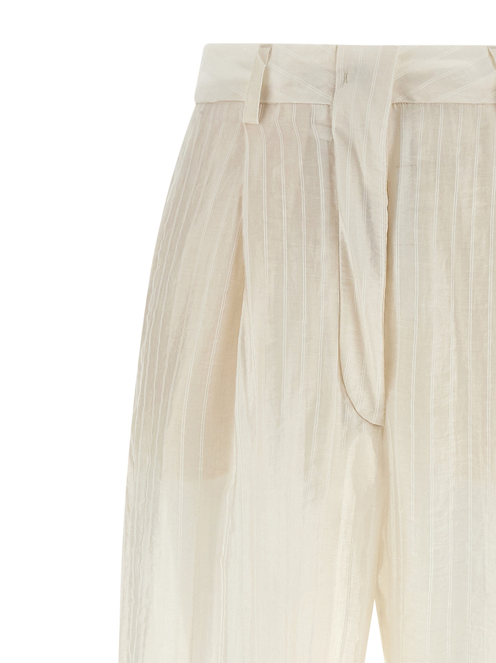 THELATEST Beige Elastane Women's Pants