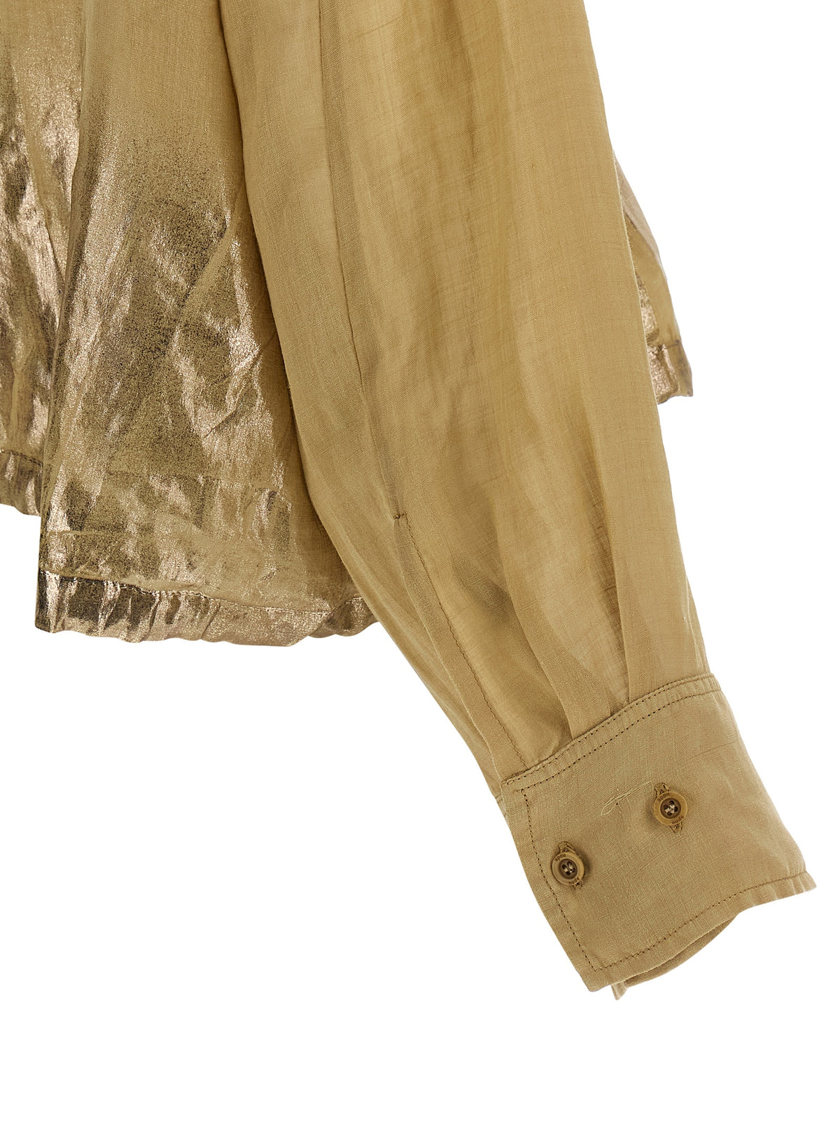 NUDE Brown Tencel Women's Blouse