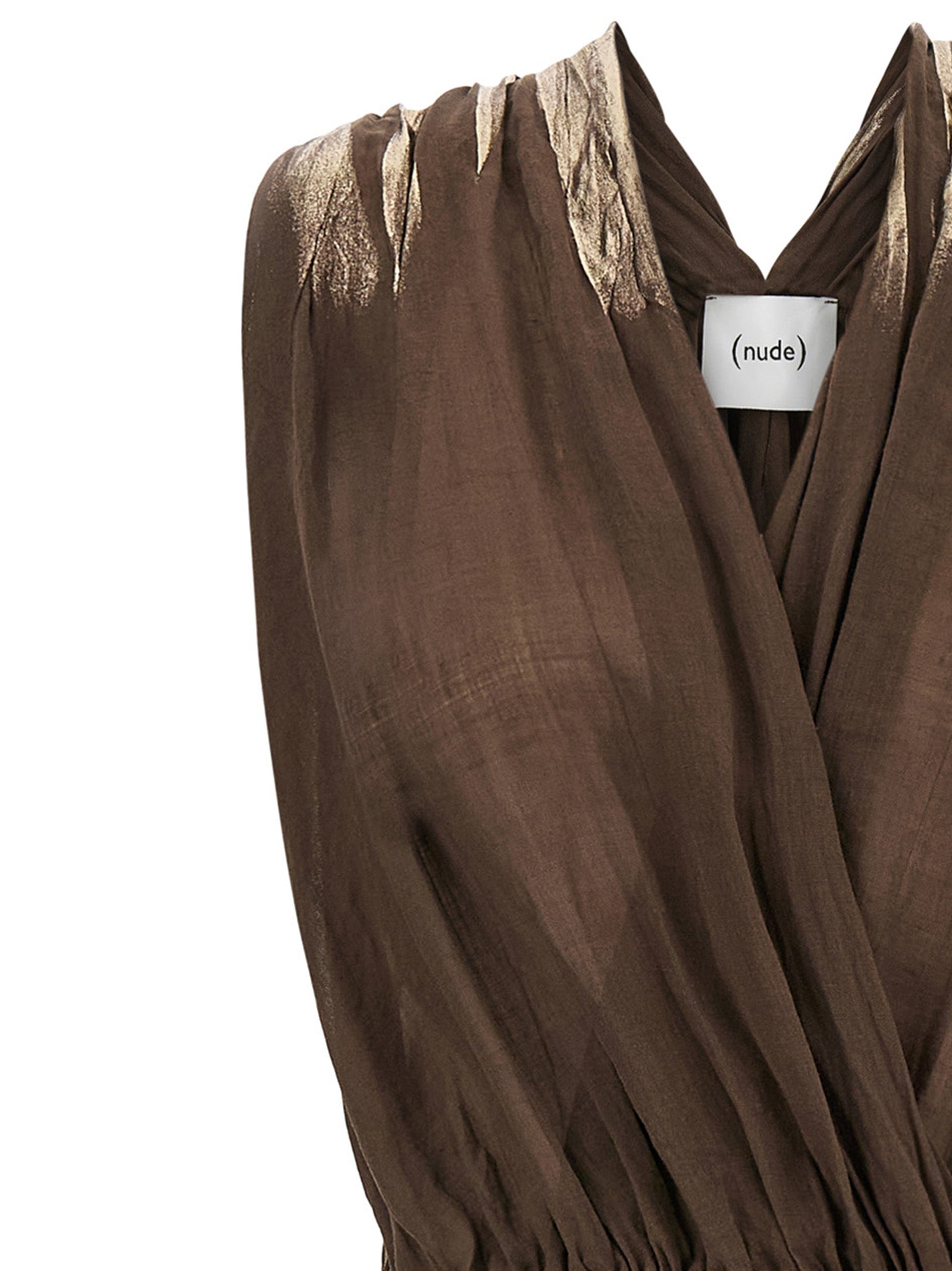 NUDE Brown Tencel Long Women's Dress