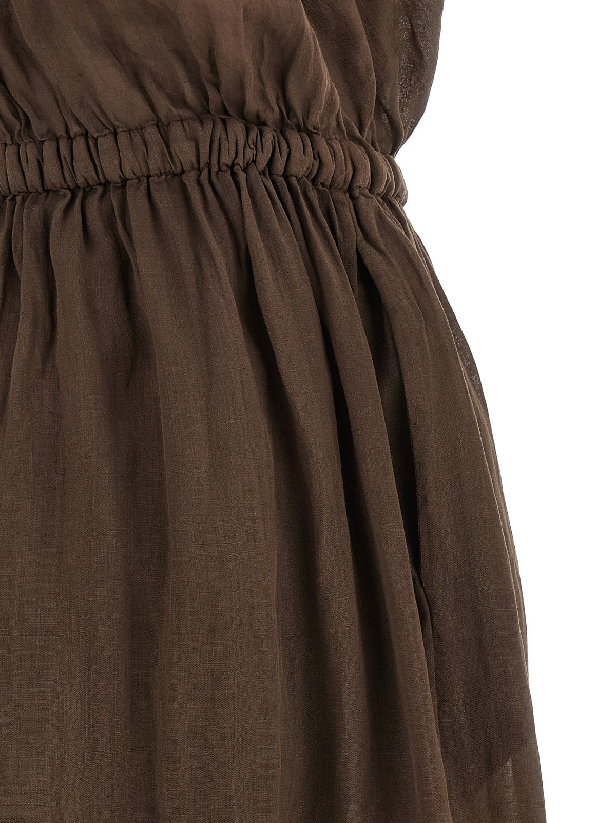 NUDE Brown Tencel Long Women's Dress