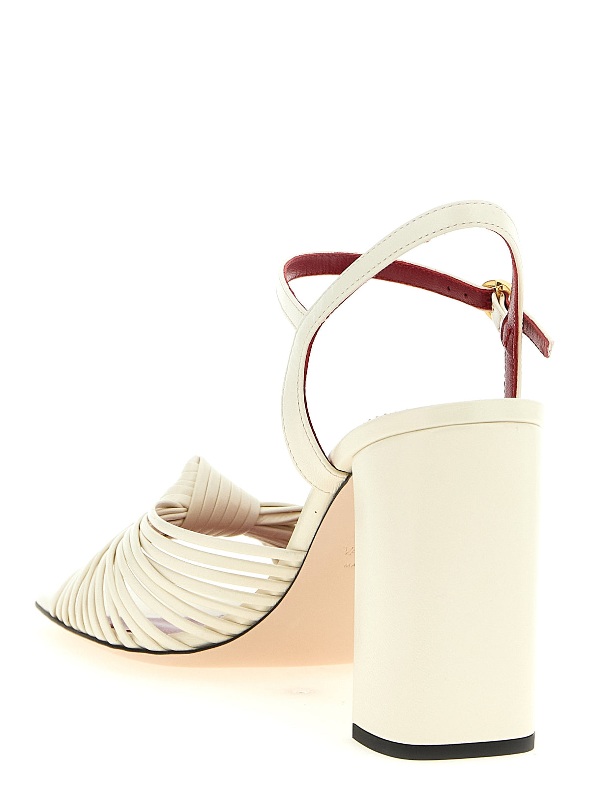Valentino Garavani White Goatskin Stiletto Heel Women's Sandals