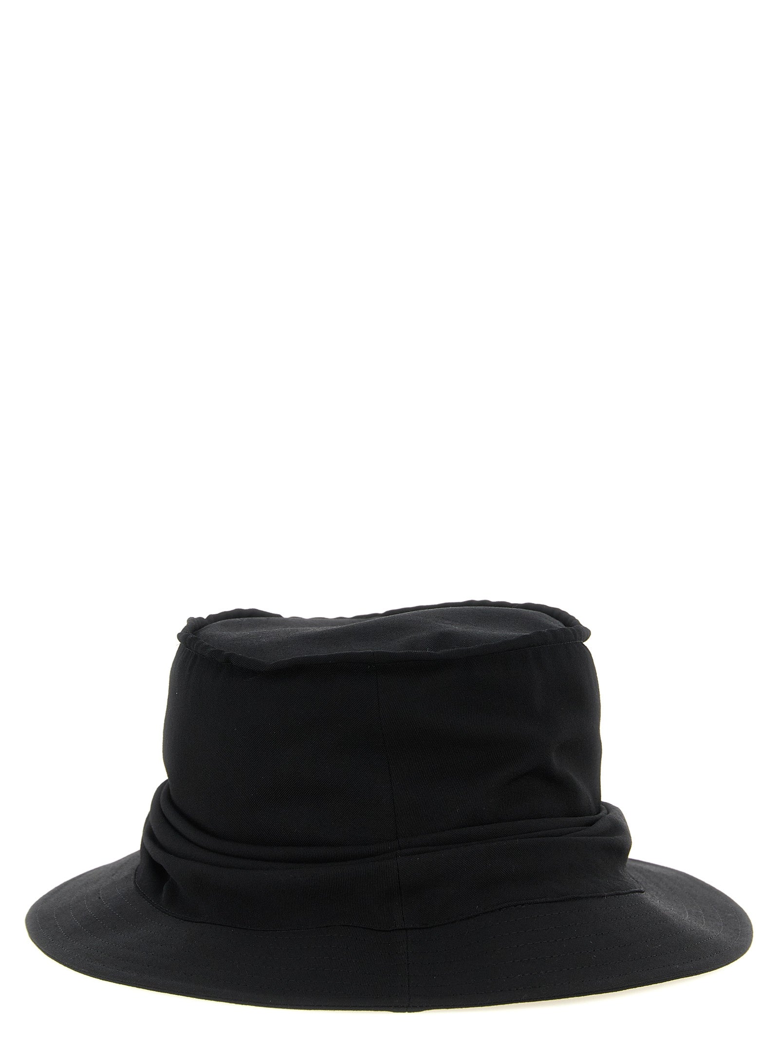Yohji Yamamoto Black Wool Bucket Men's Hat