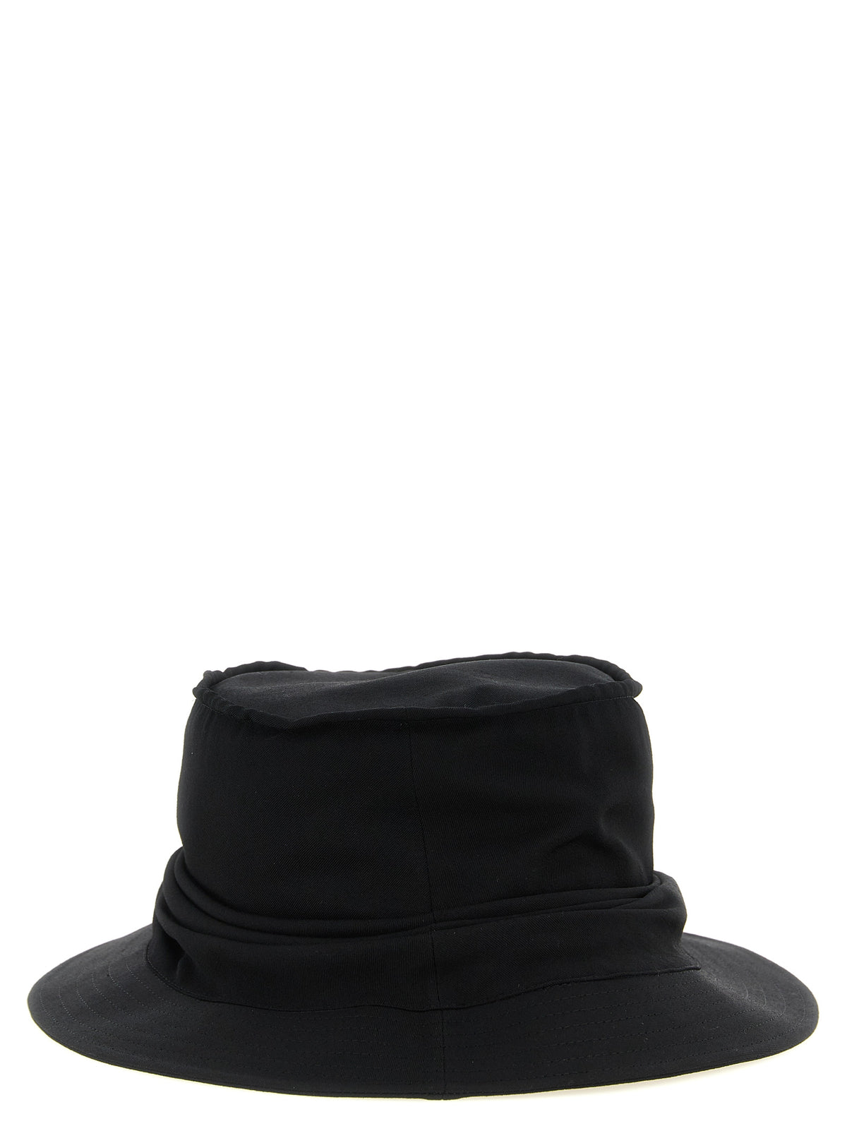 Yohji Yamamoto Black Wool Bucket Men's Hat