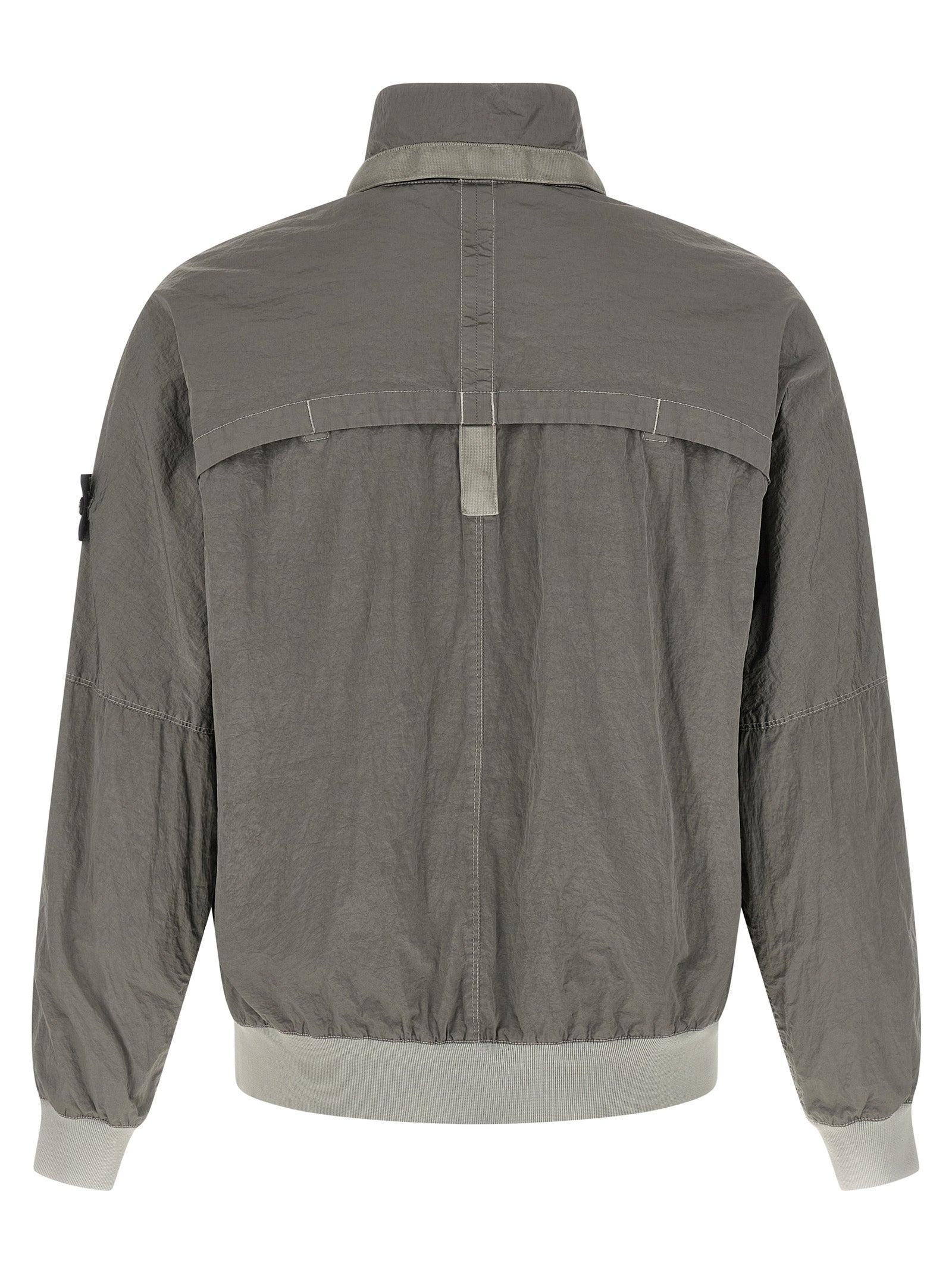 Stone Island Gray Polyamide Men's Bomber